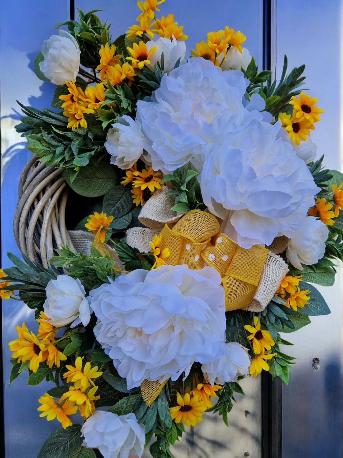 Floral door wreath