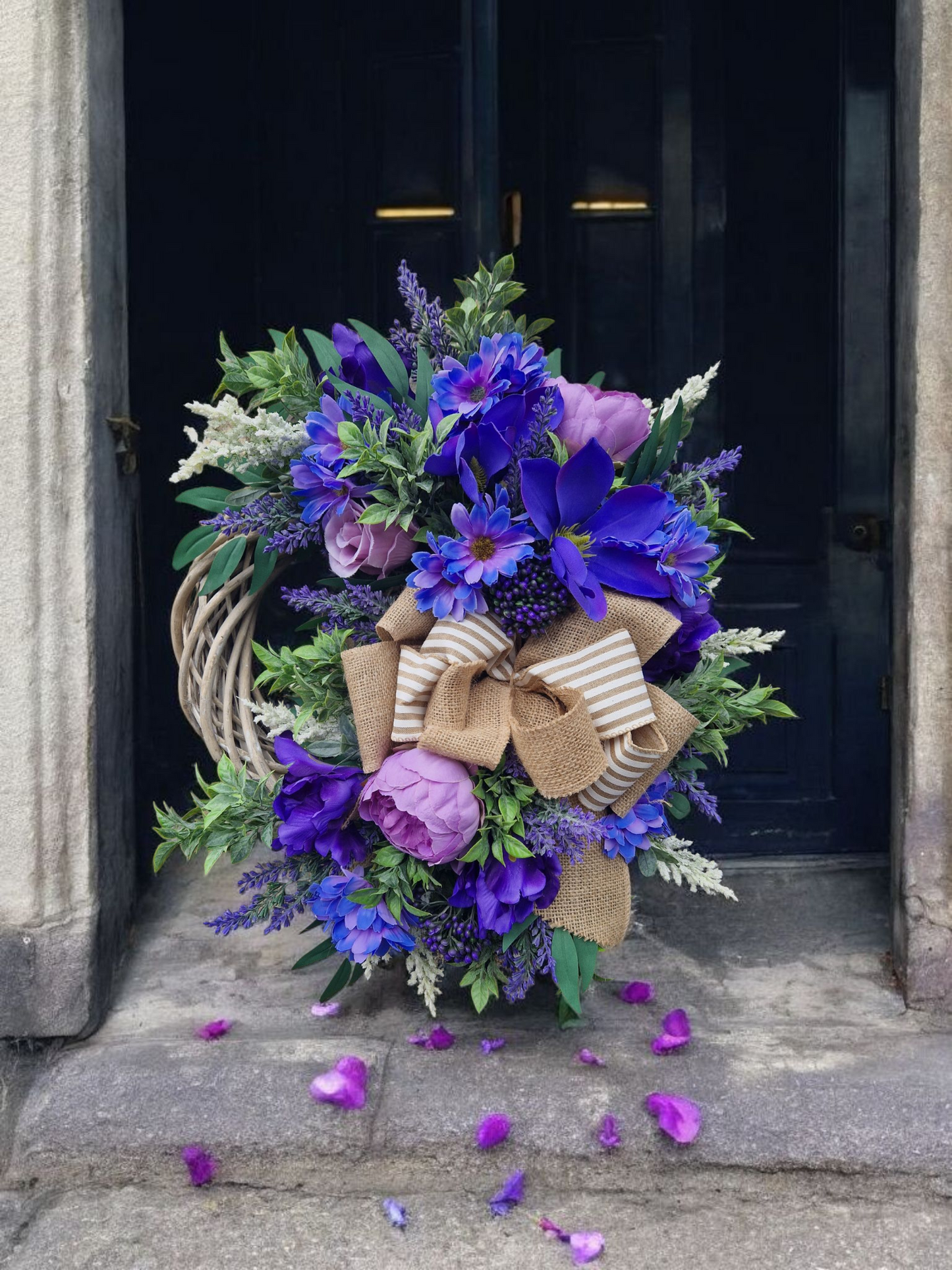 Flower door wreath