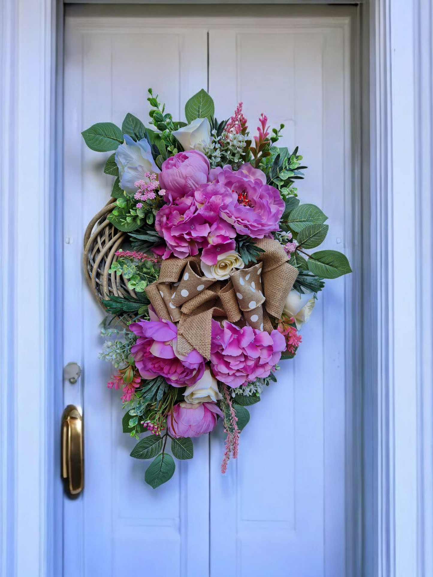Flower door wreath