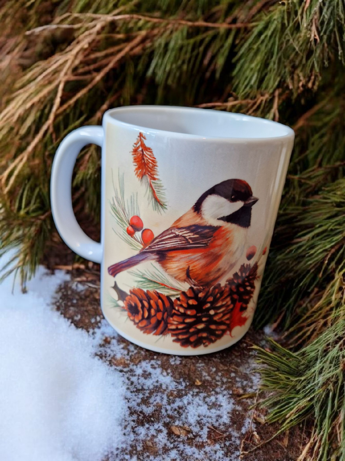 Christmas Cardinal gift mug
