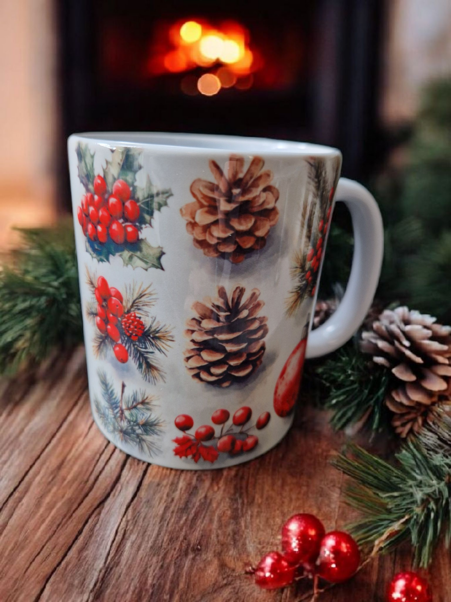 Christmas theme mugs gift box