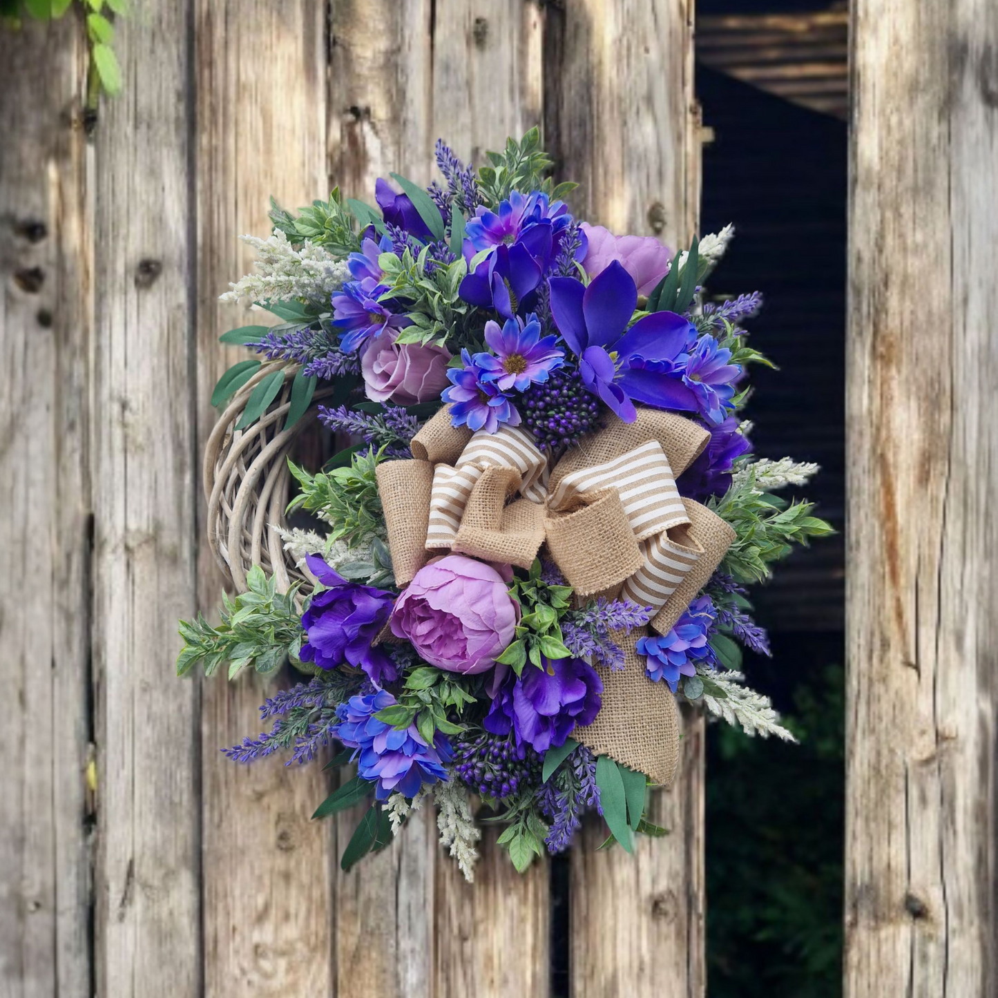 Flower door wreath