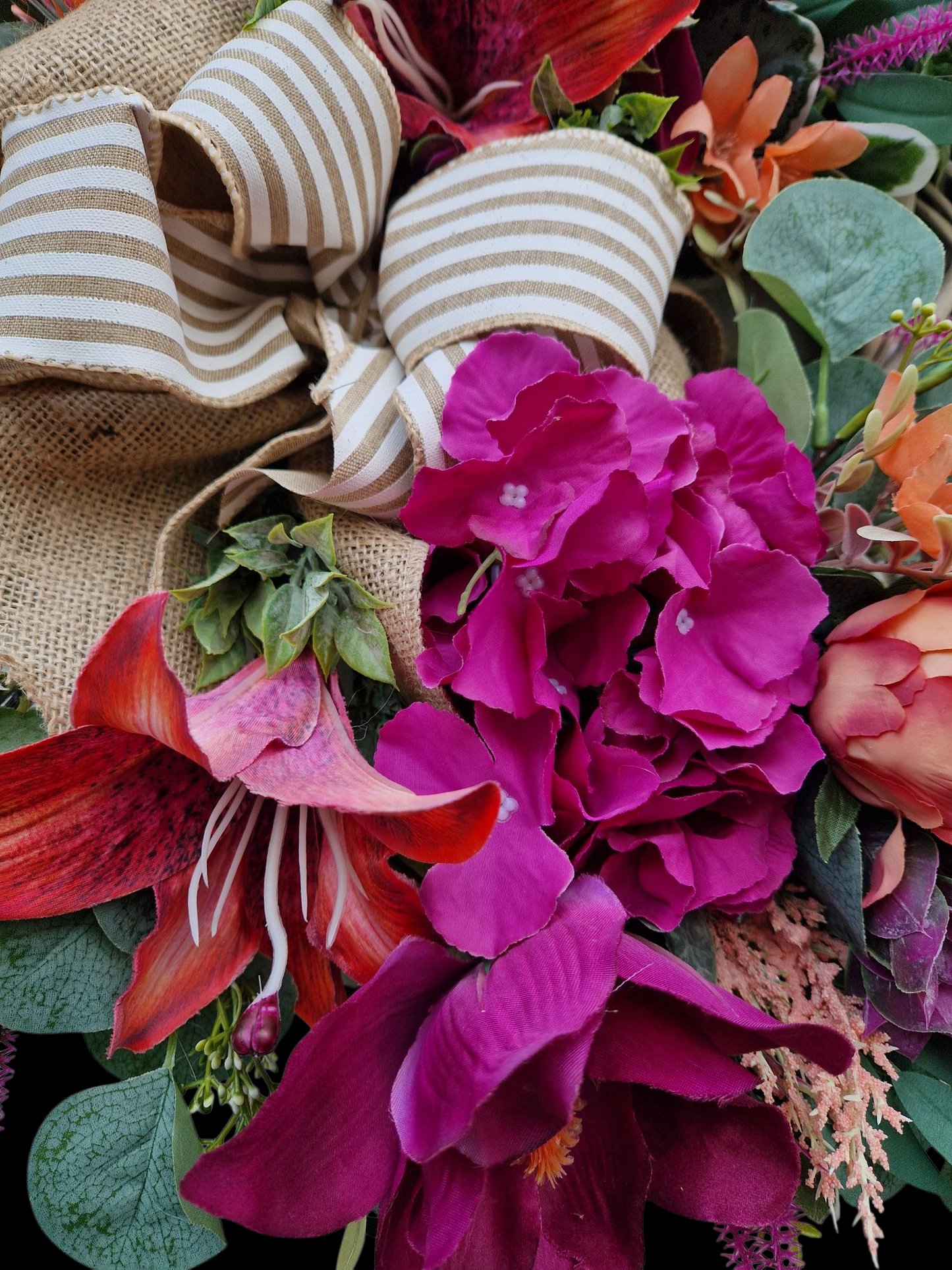 Flower door wreath