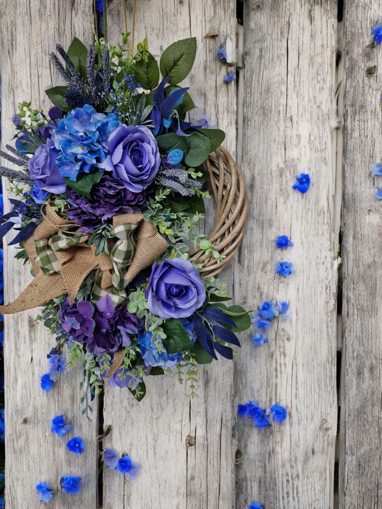 Flower door wreath
