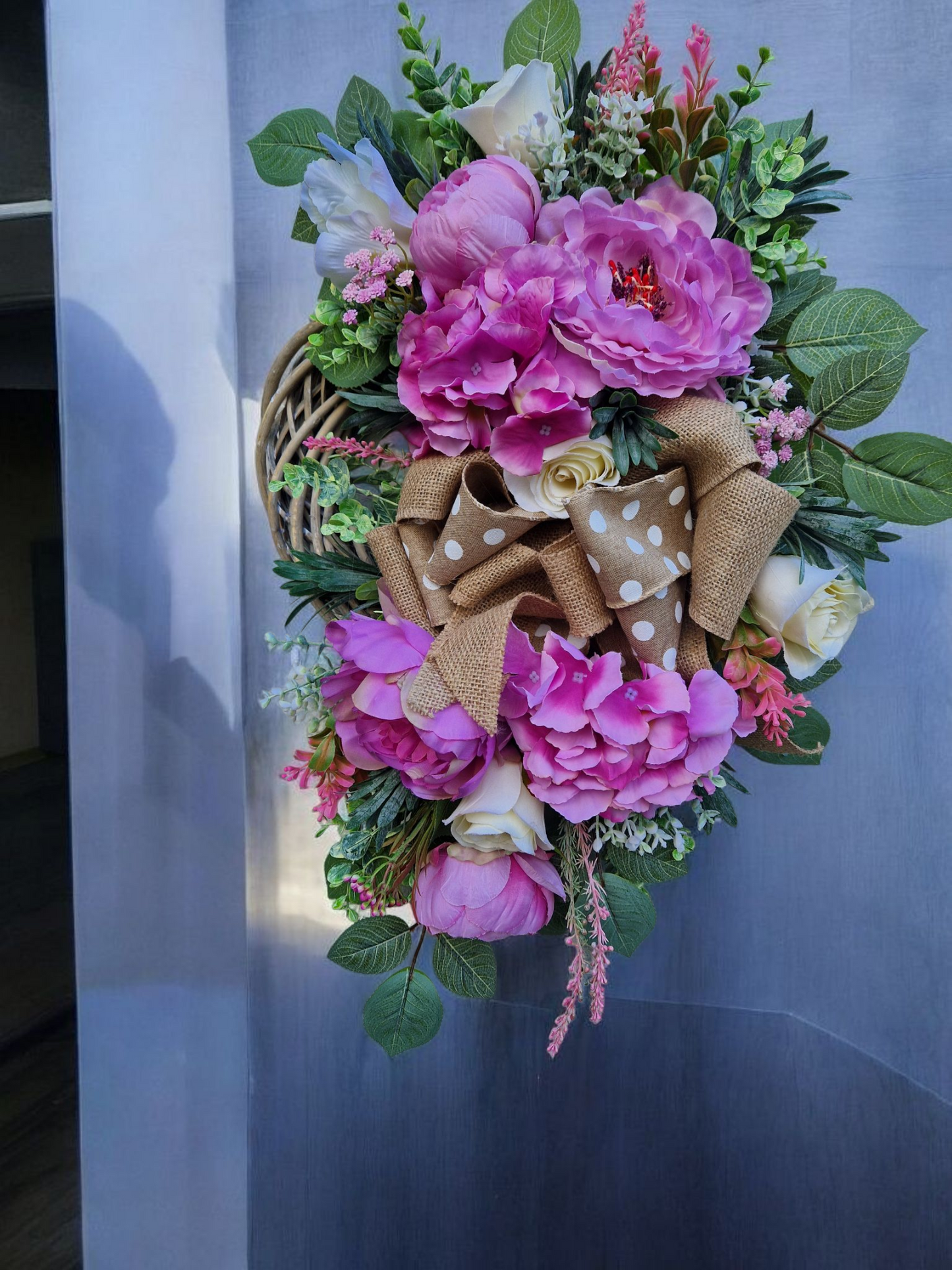 Flower door wreath