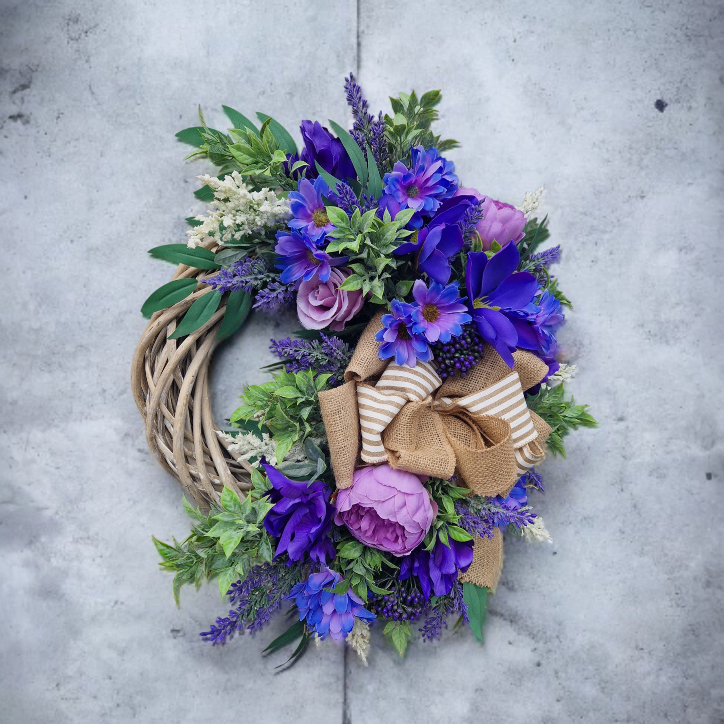 Flower door wreath