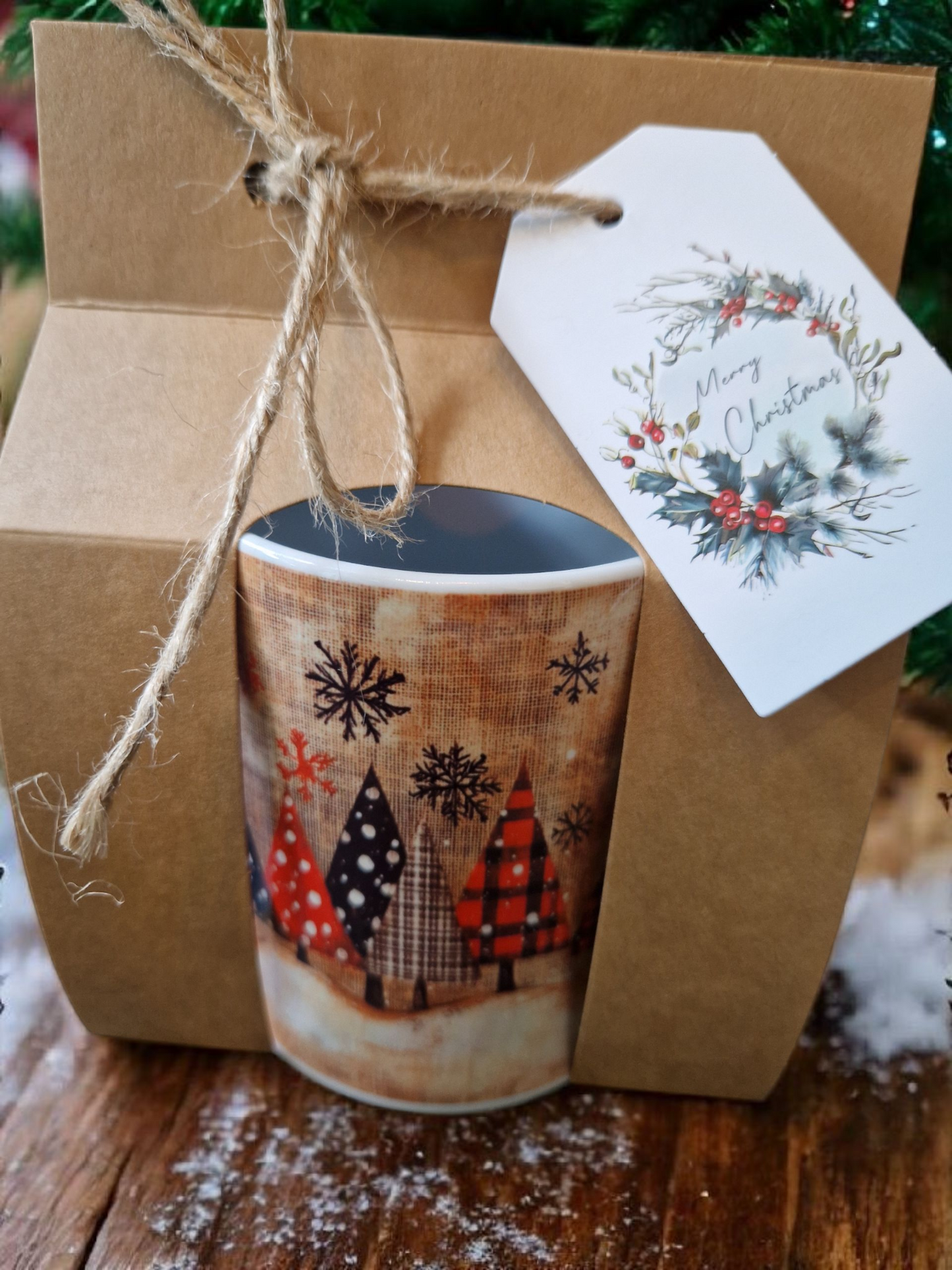 Christmas motif mug