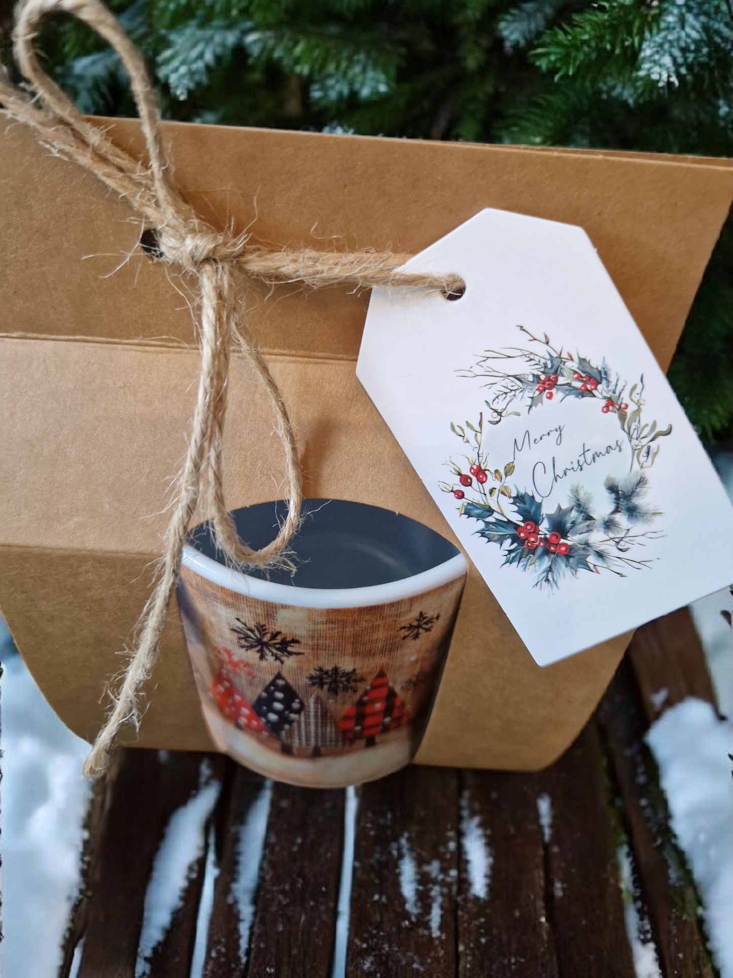 Christmas motif mug
