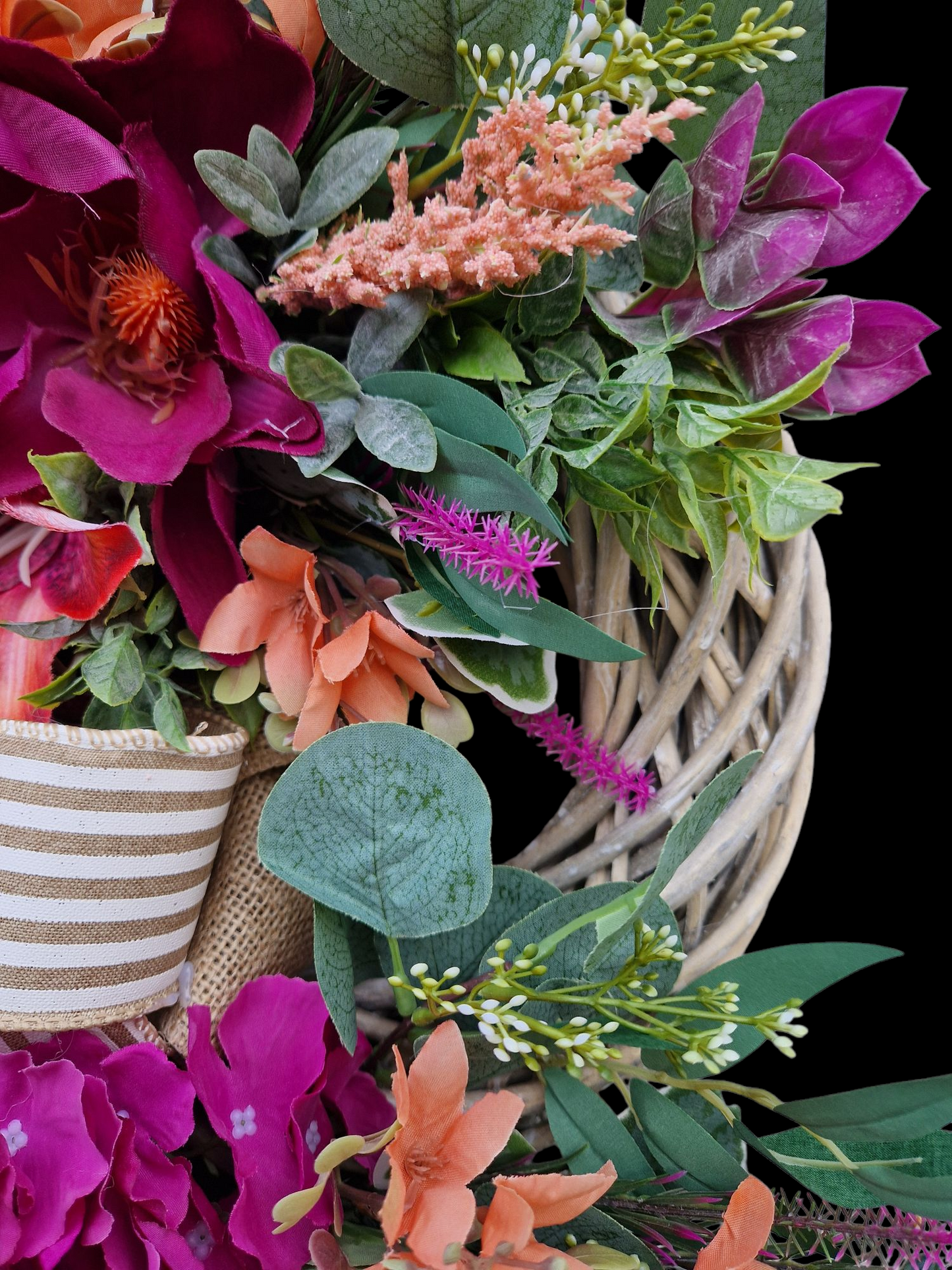 Flower door wreath