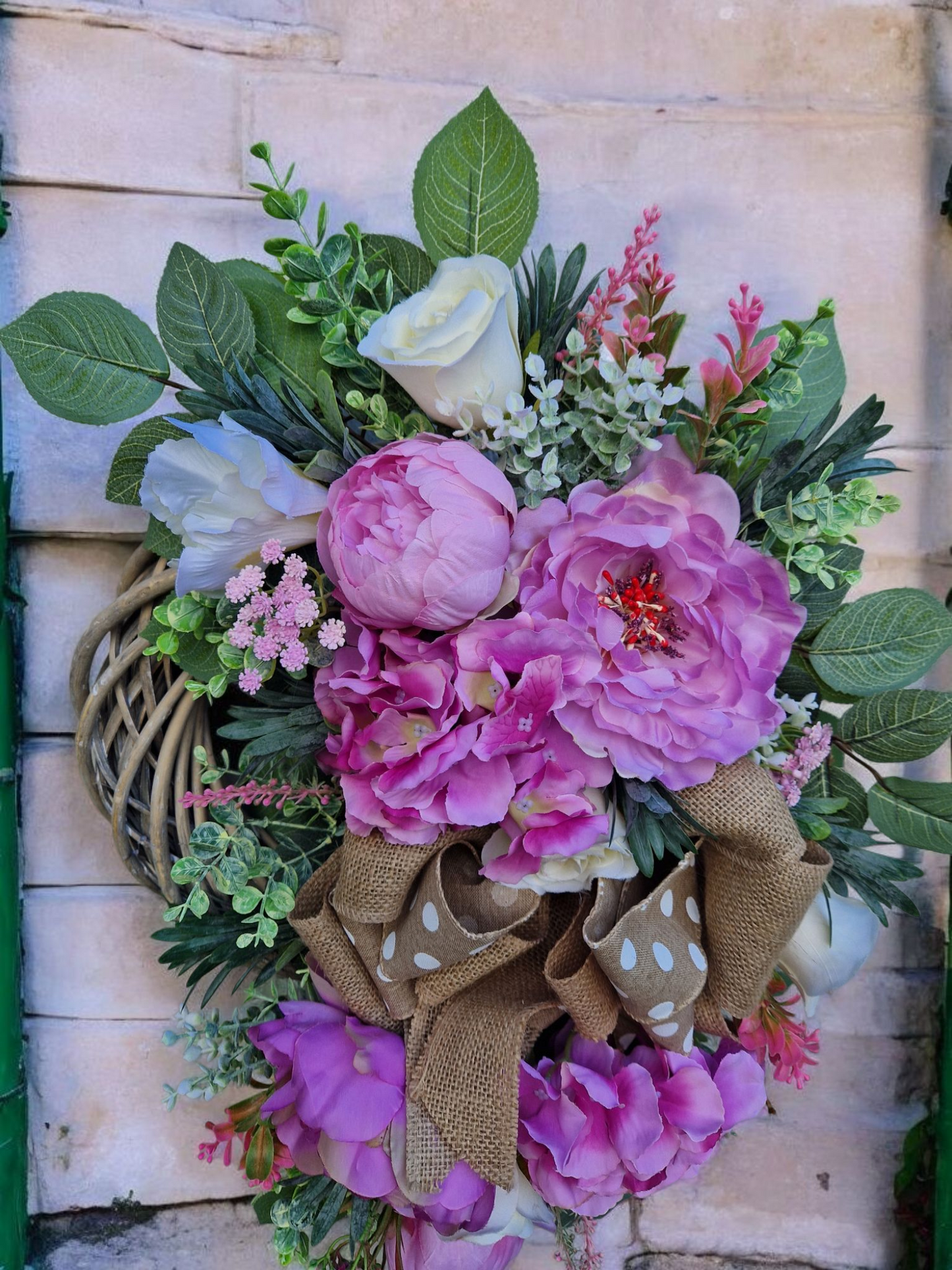 Flower door wreath