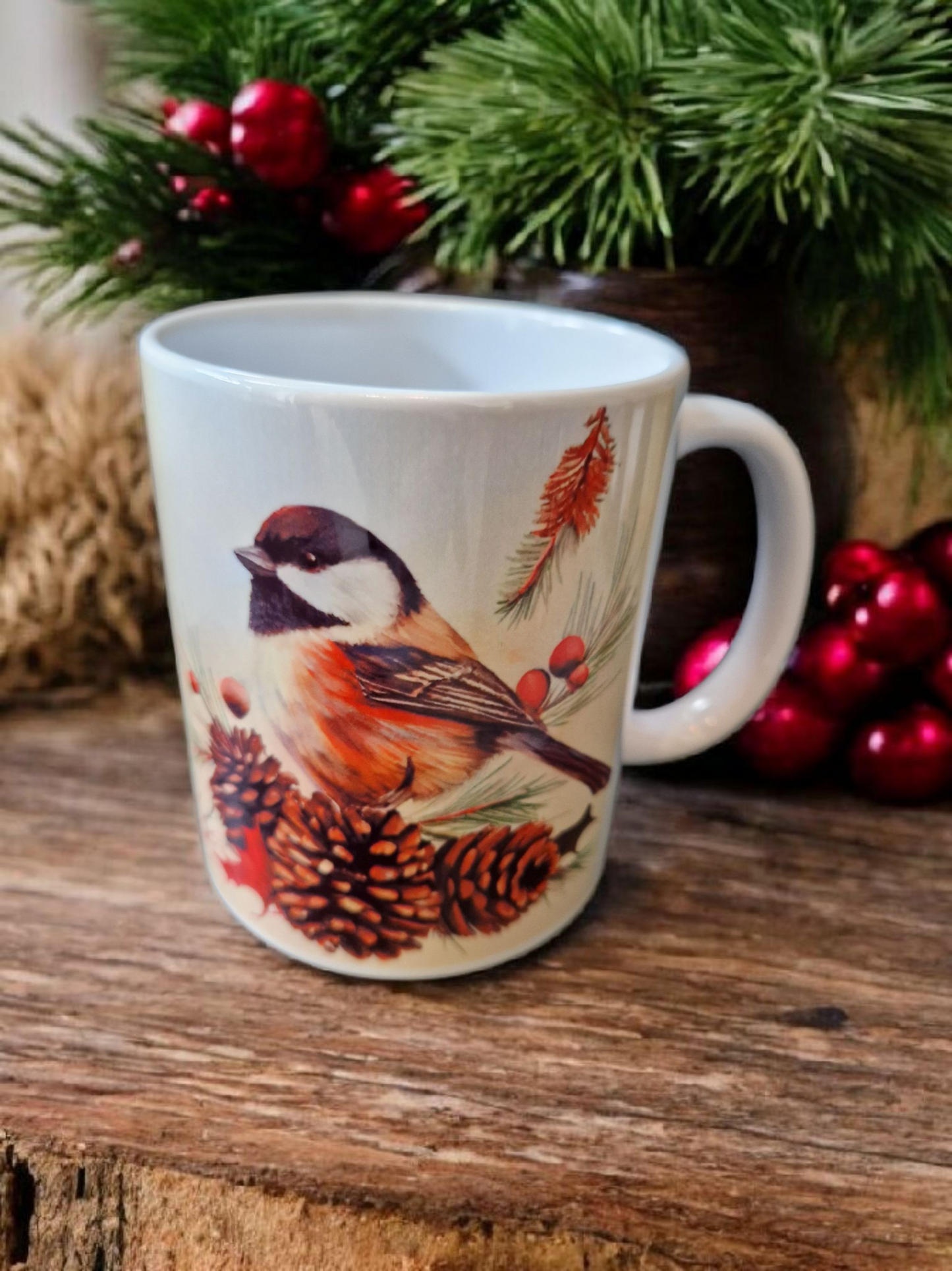 Christmas Cardinal gift mug
