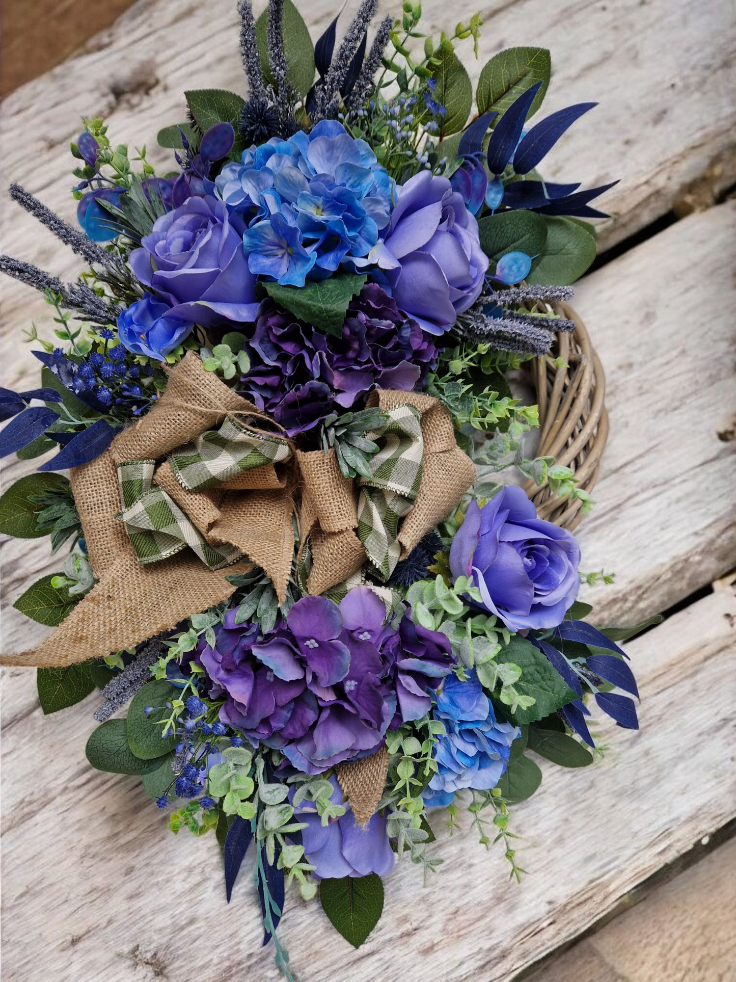 Flower door wreath