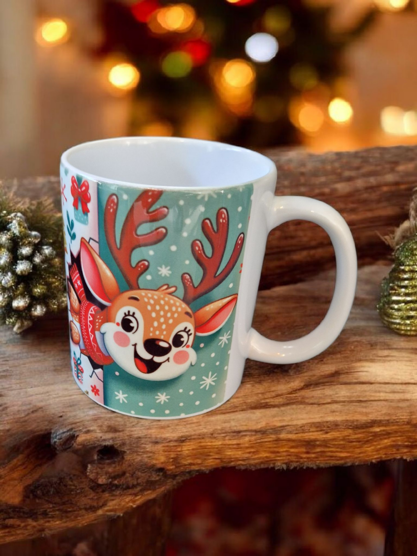 Funny Deer Christmas Mug