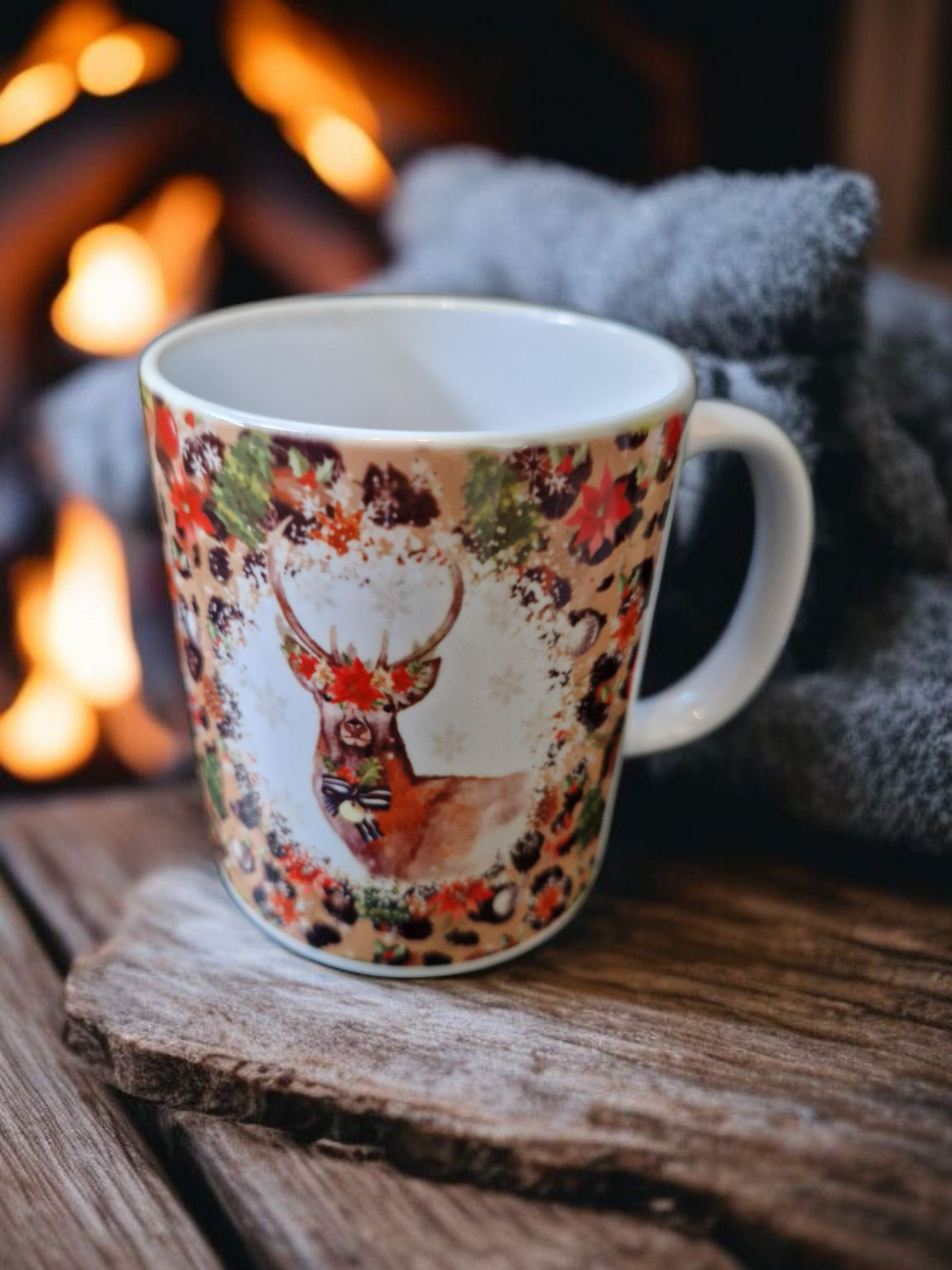 Leopard Christmas Mug