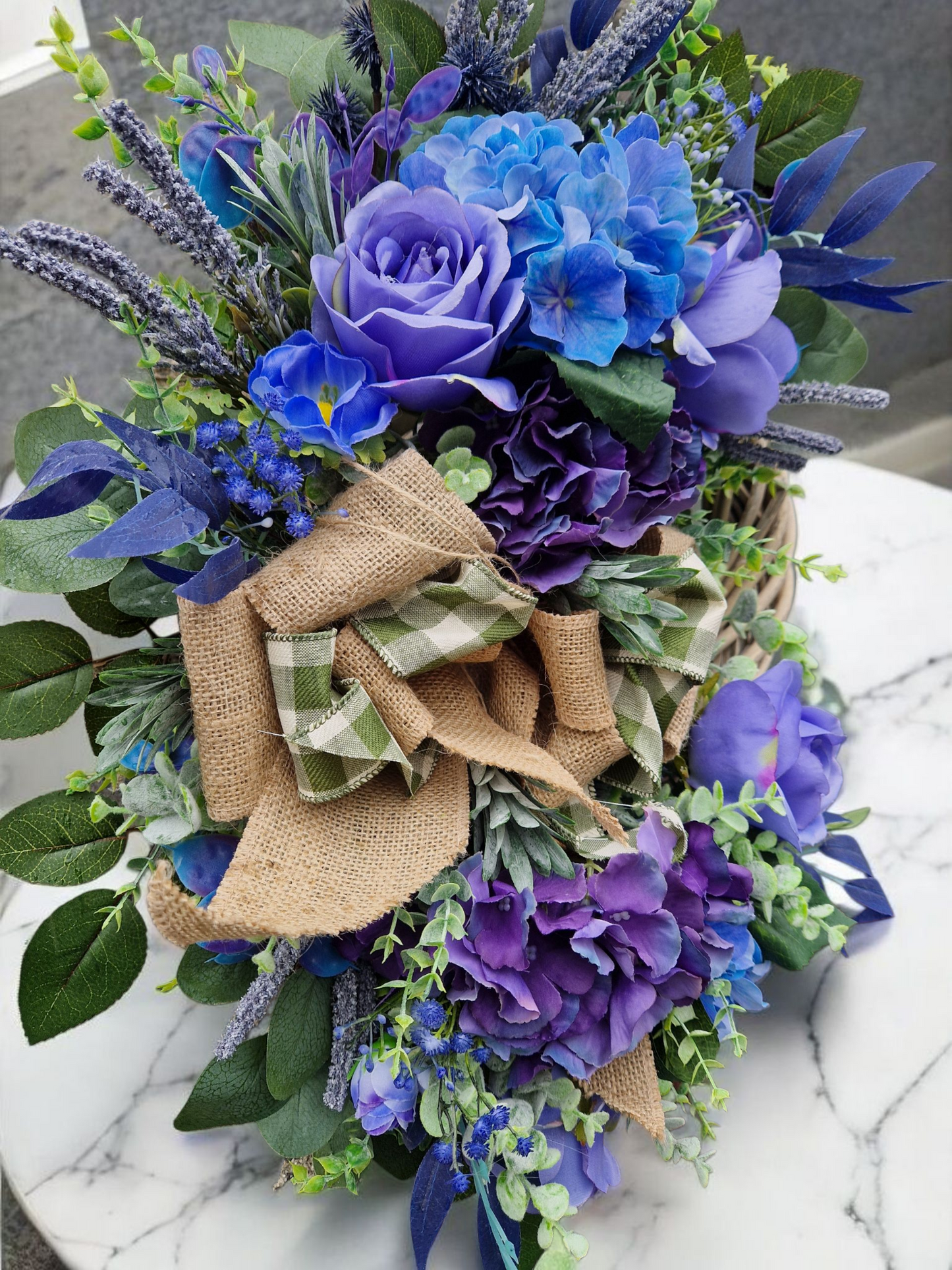 Flower door wreath