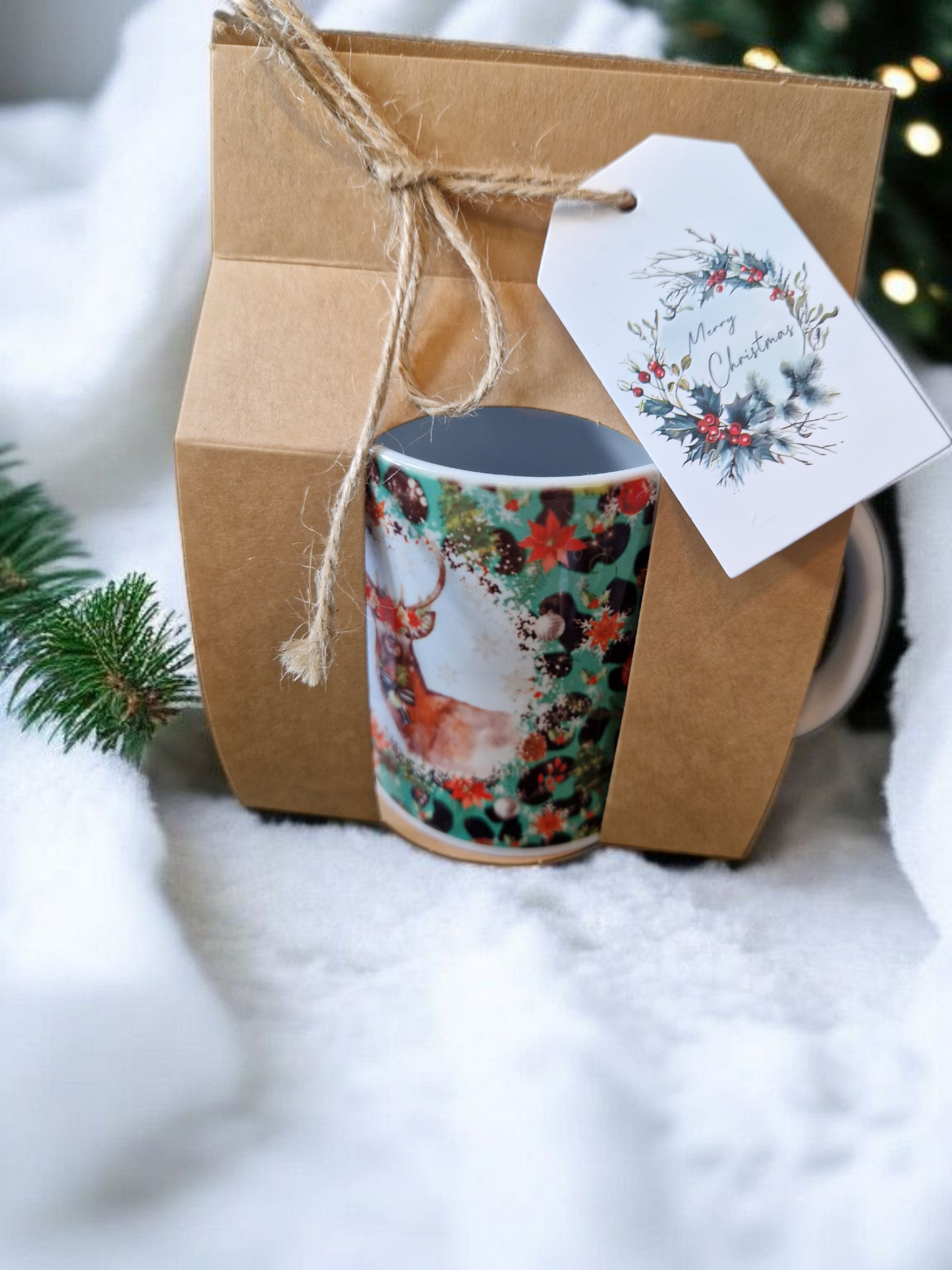 Leopard Christmas Mug