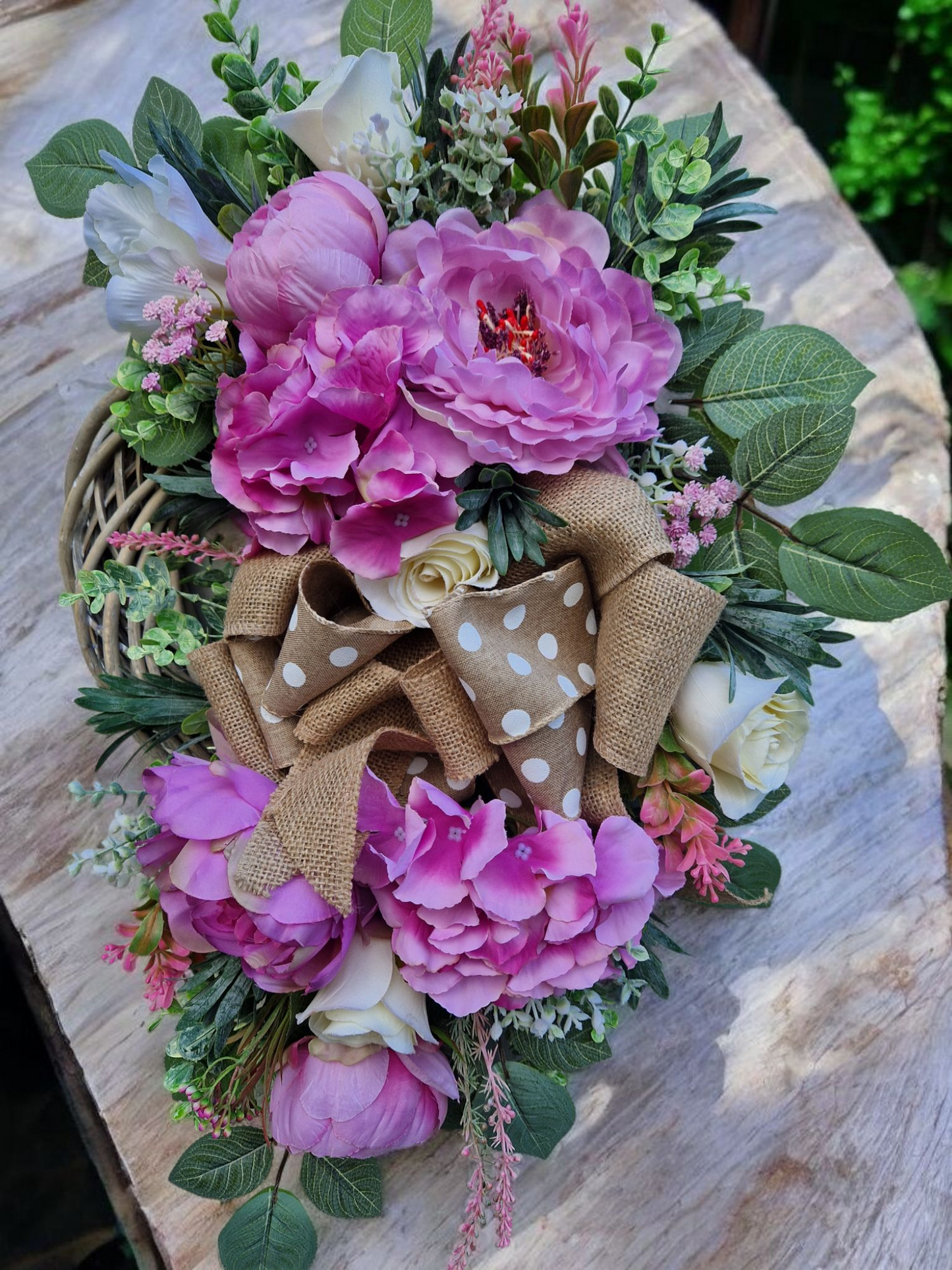 Flower door wreath