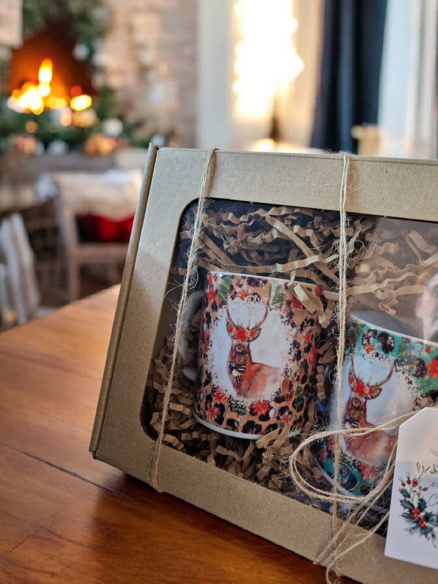 Christmas mugs gift box