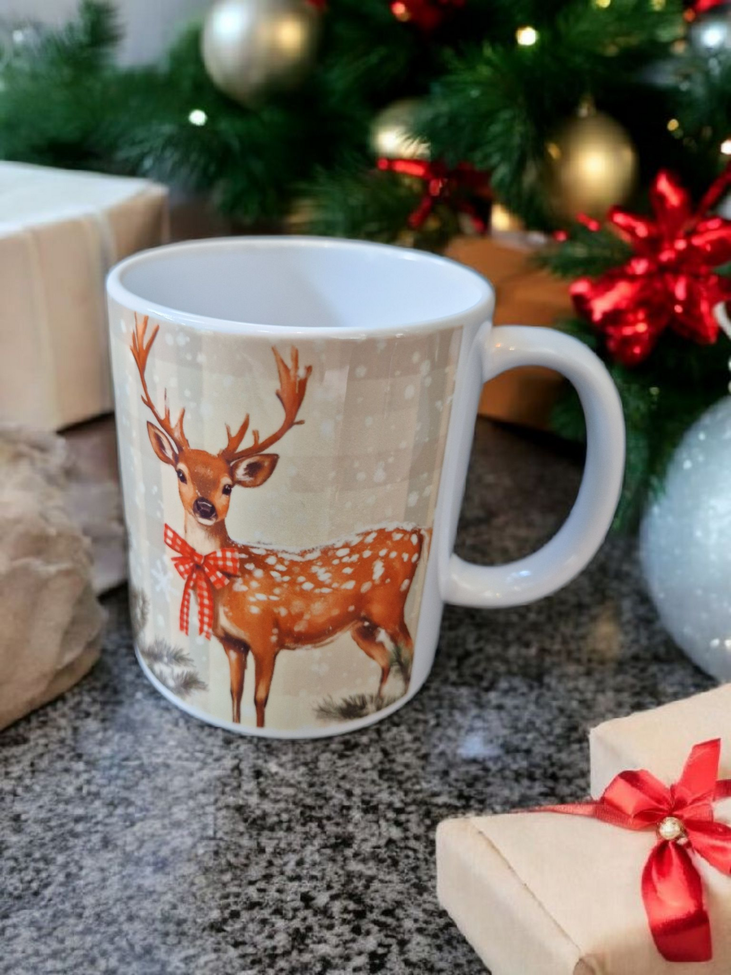 Christmas mug with reindeer