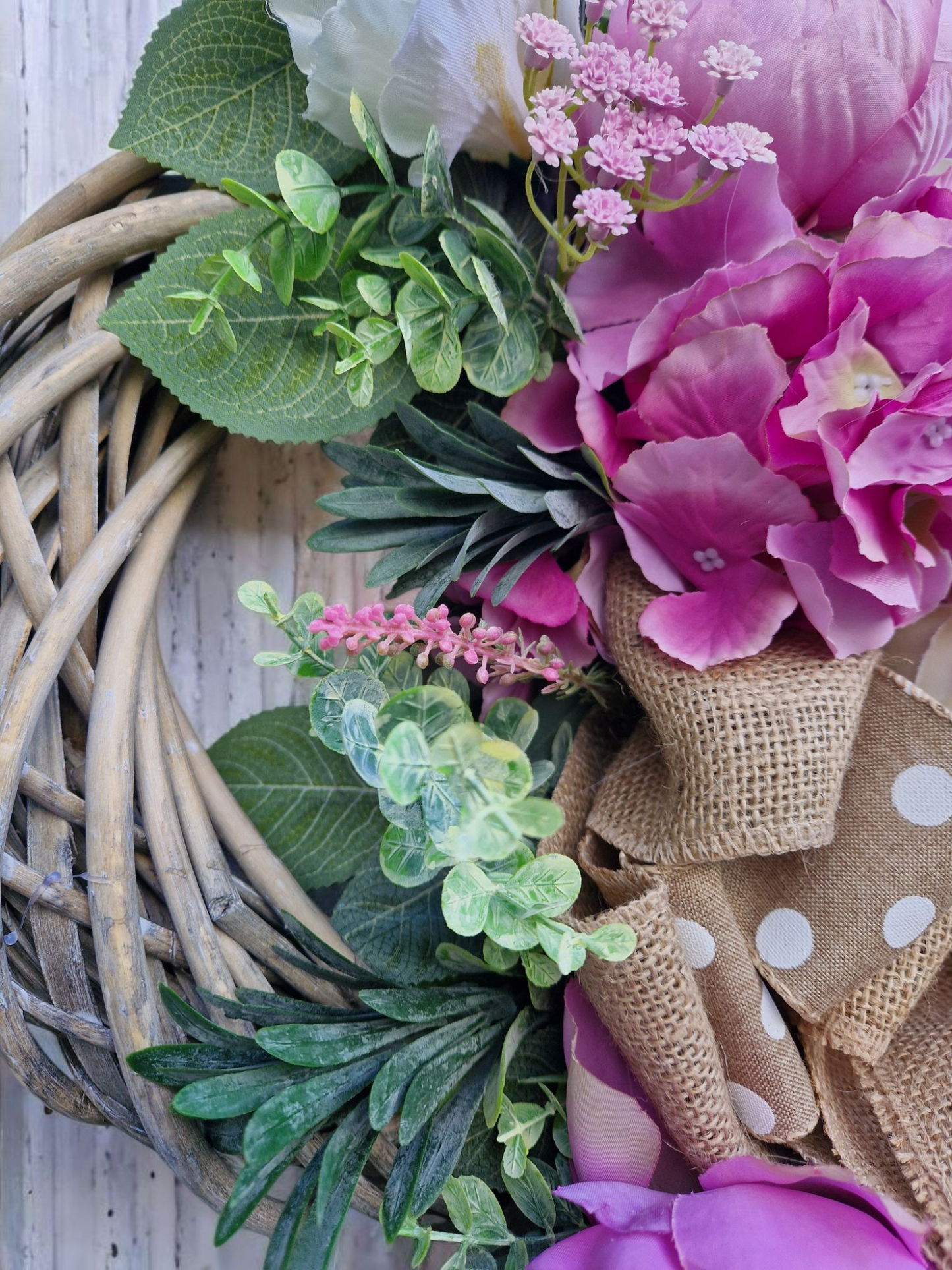 Flower door wreath