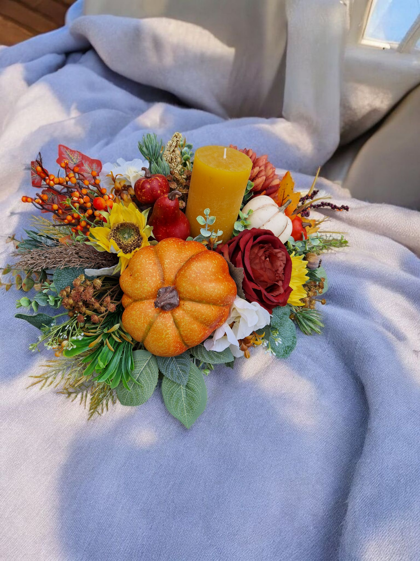 Atumn table centerpiece