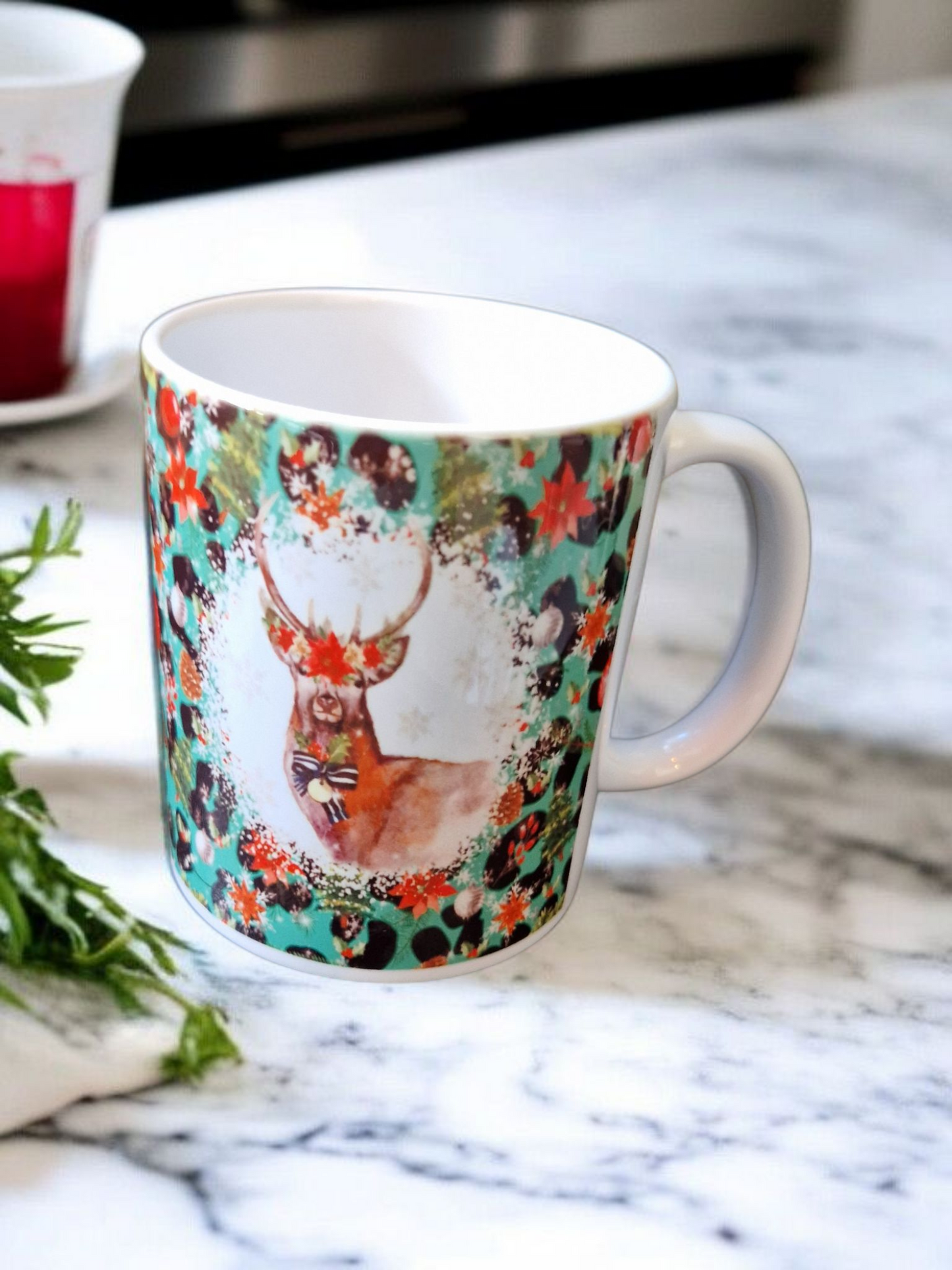 Leopard Christmas Mug