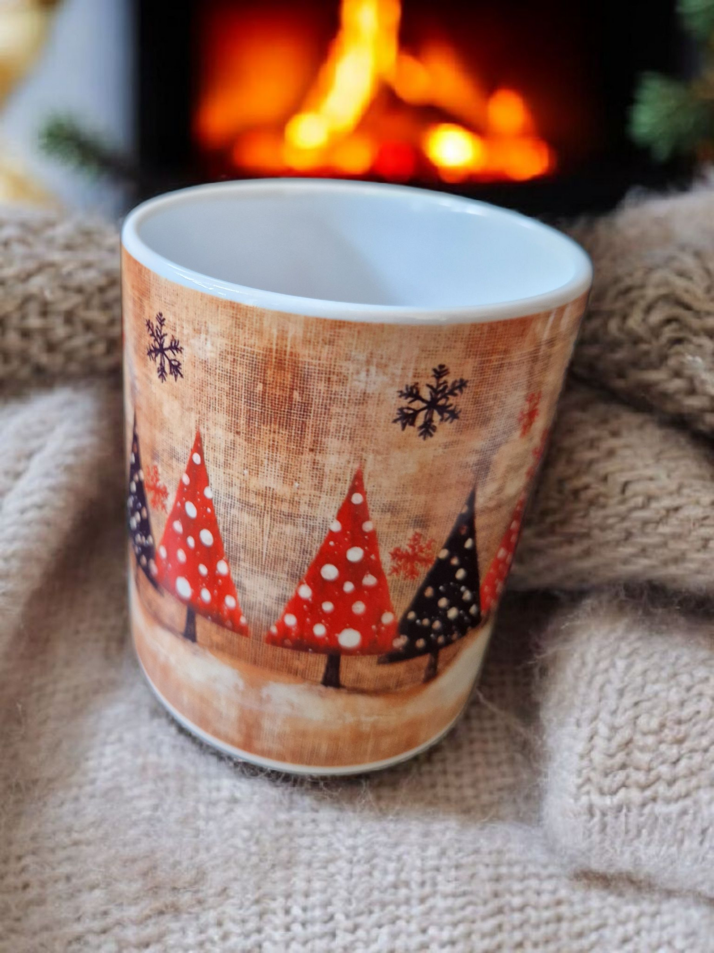 Christmas motif mug