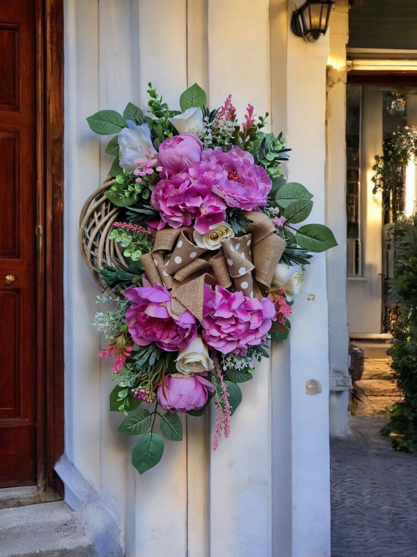 Flower door wreath