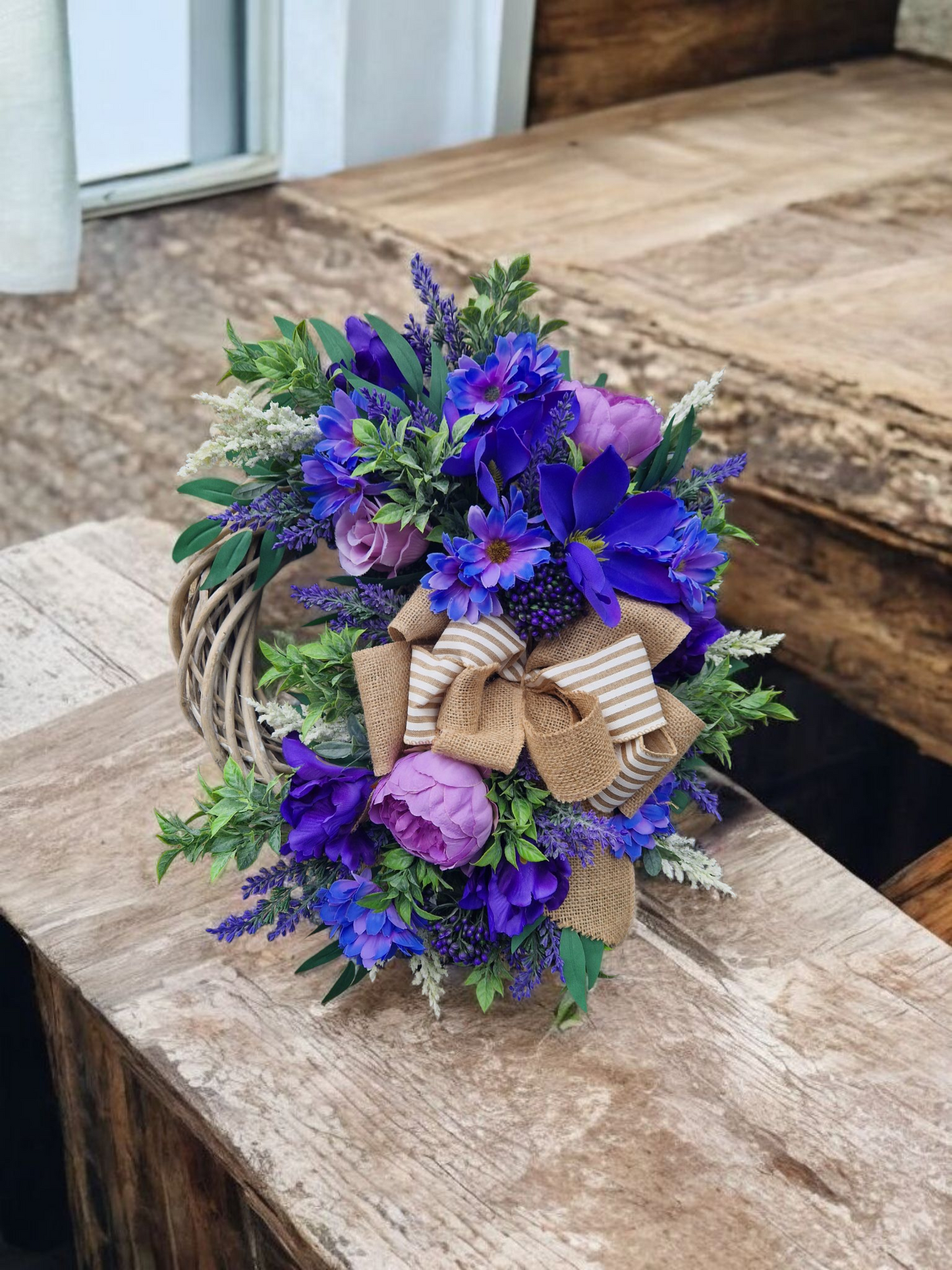 Flower door wreath