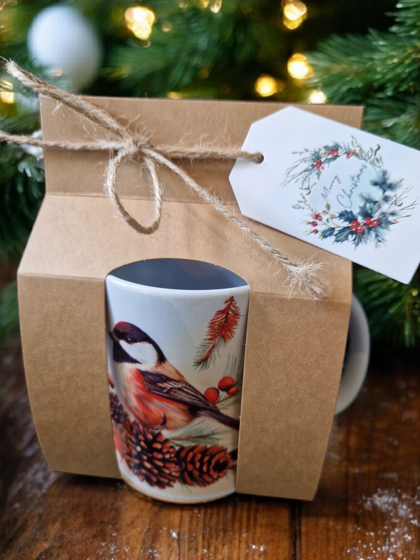 Christmas Cardinal gift mug