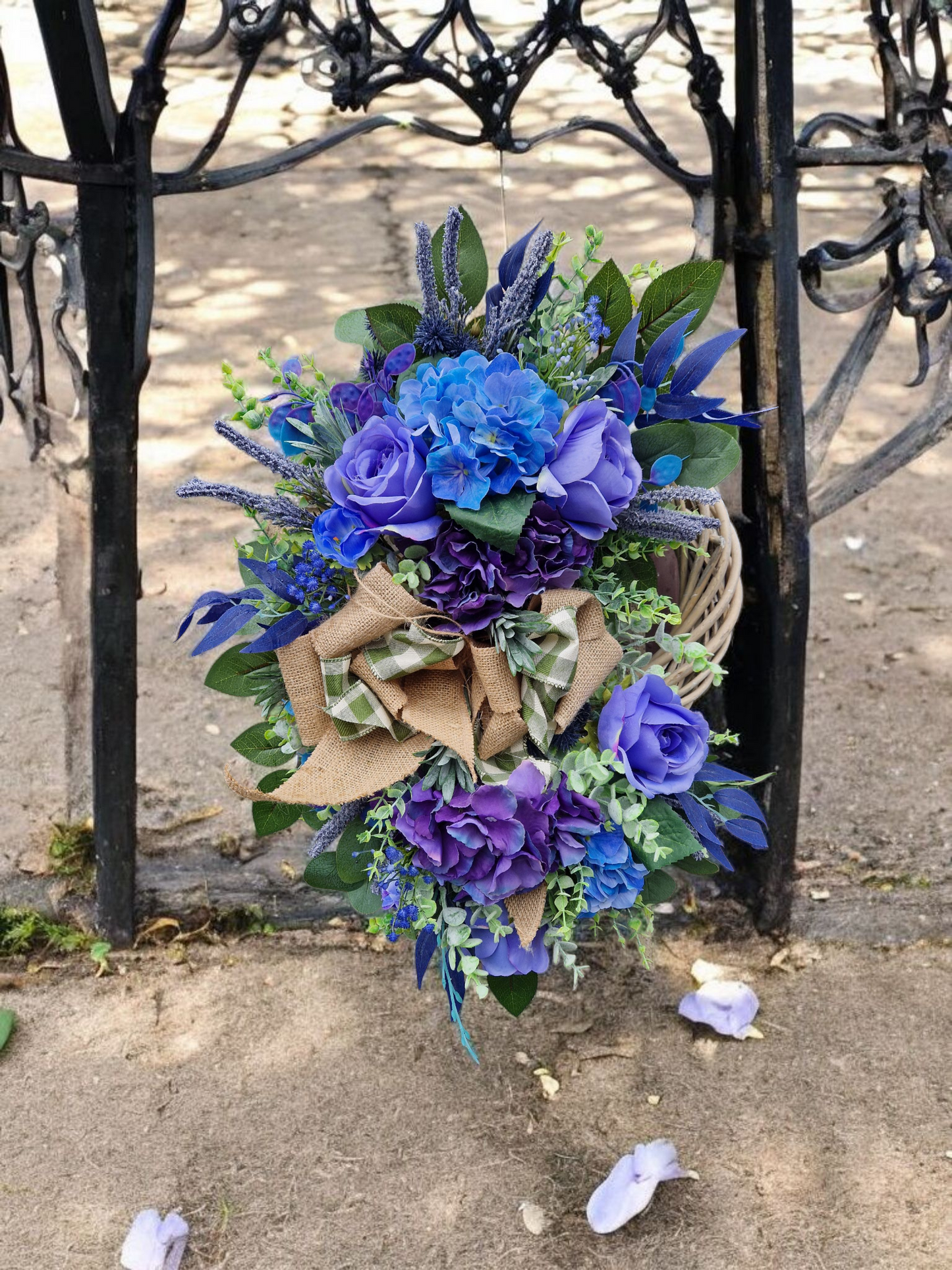 Flower door wreath