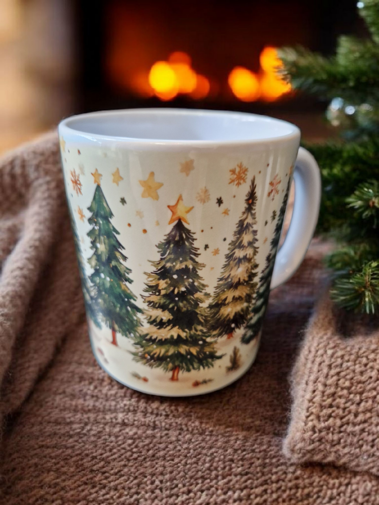 Christmas tree mug