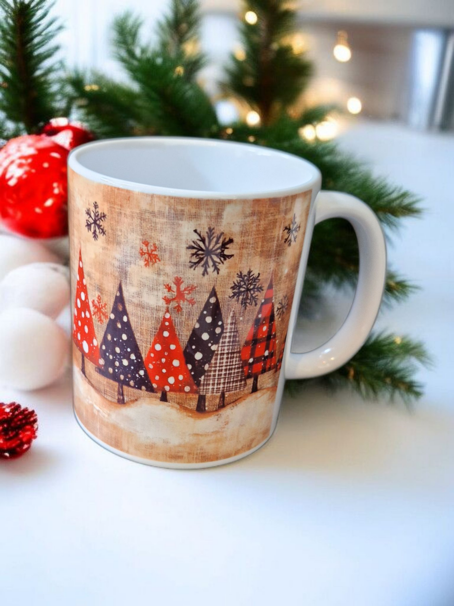 Christmas motif mug