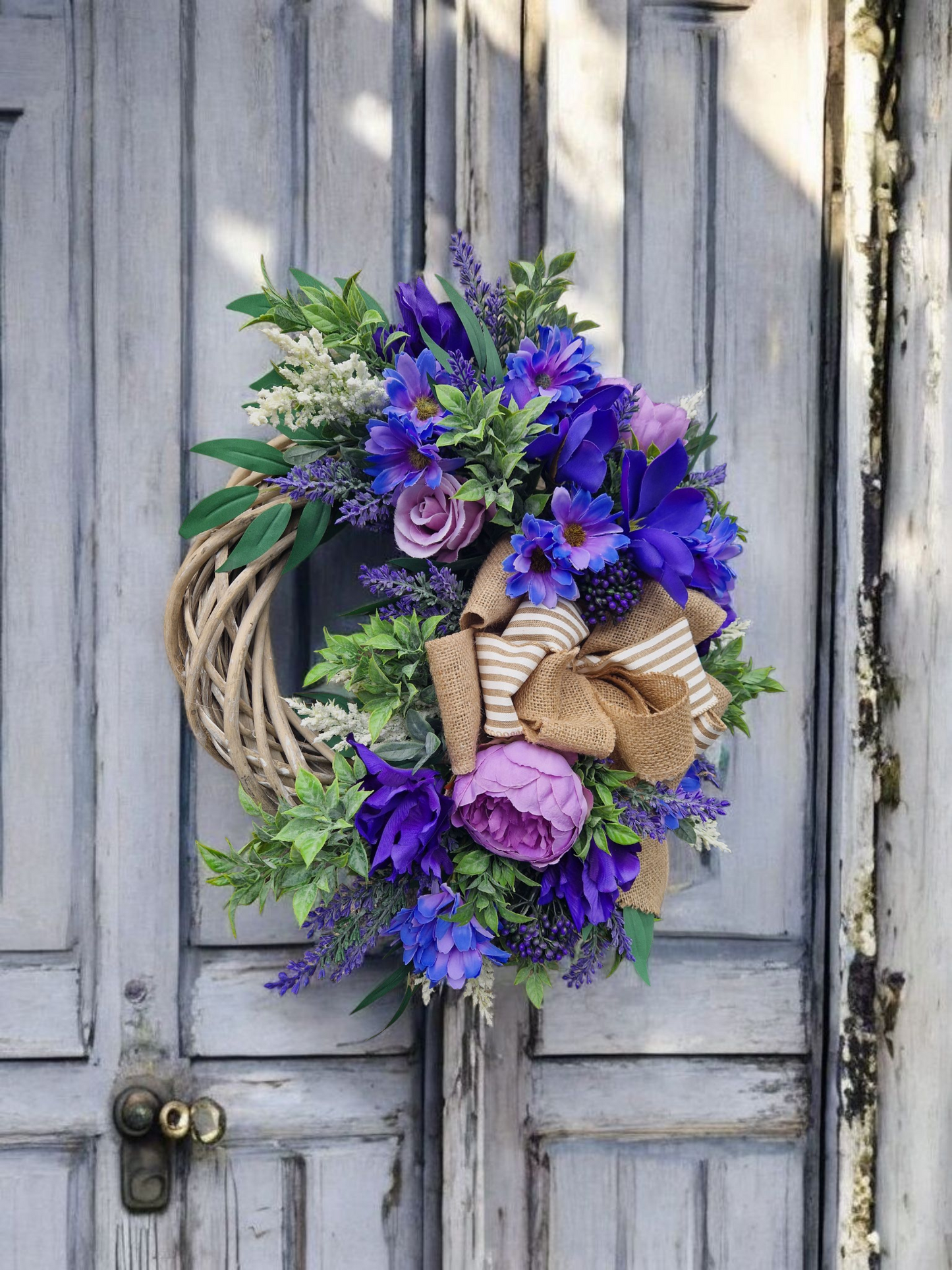 Flower door wreath