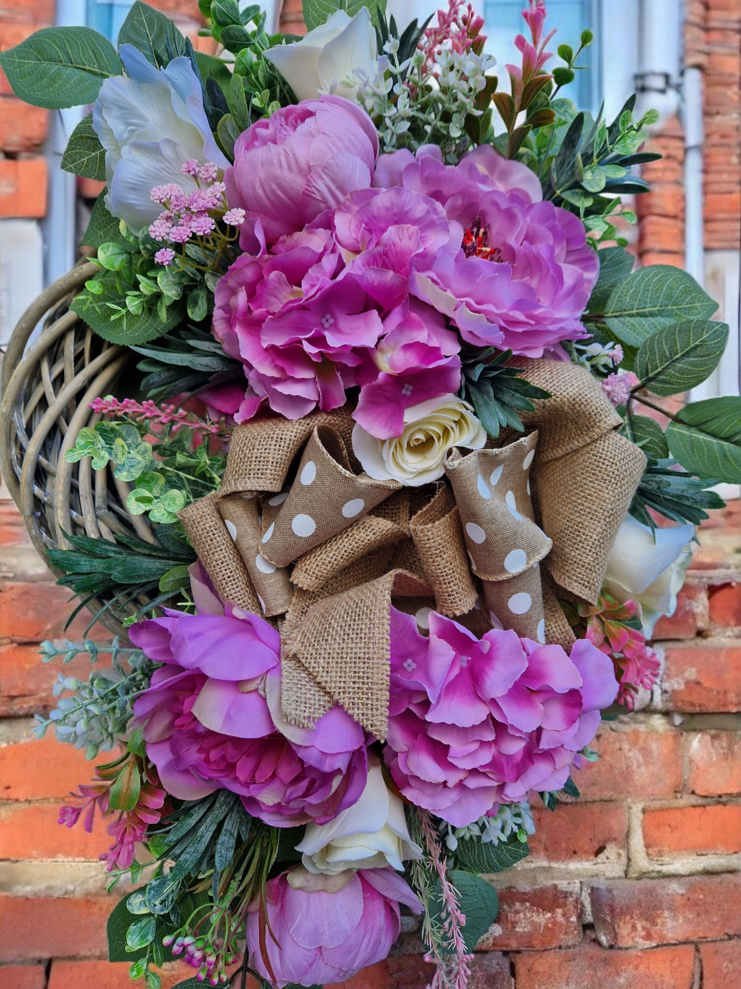 Flower door wreath
