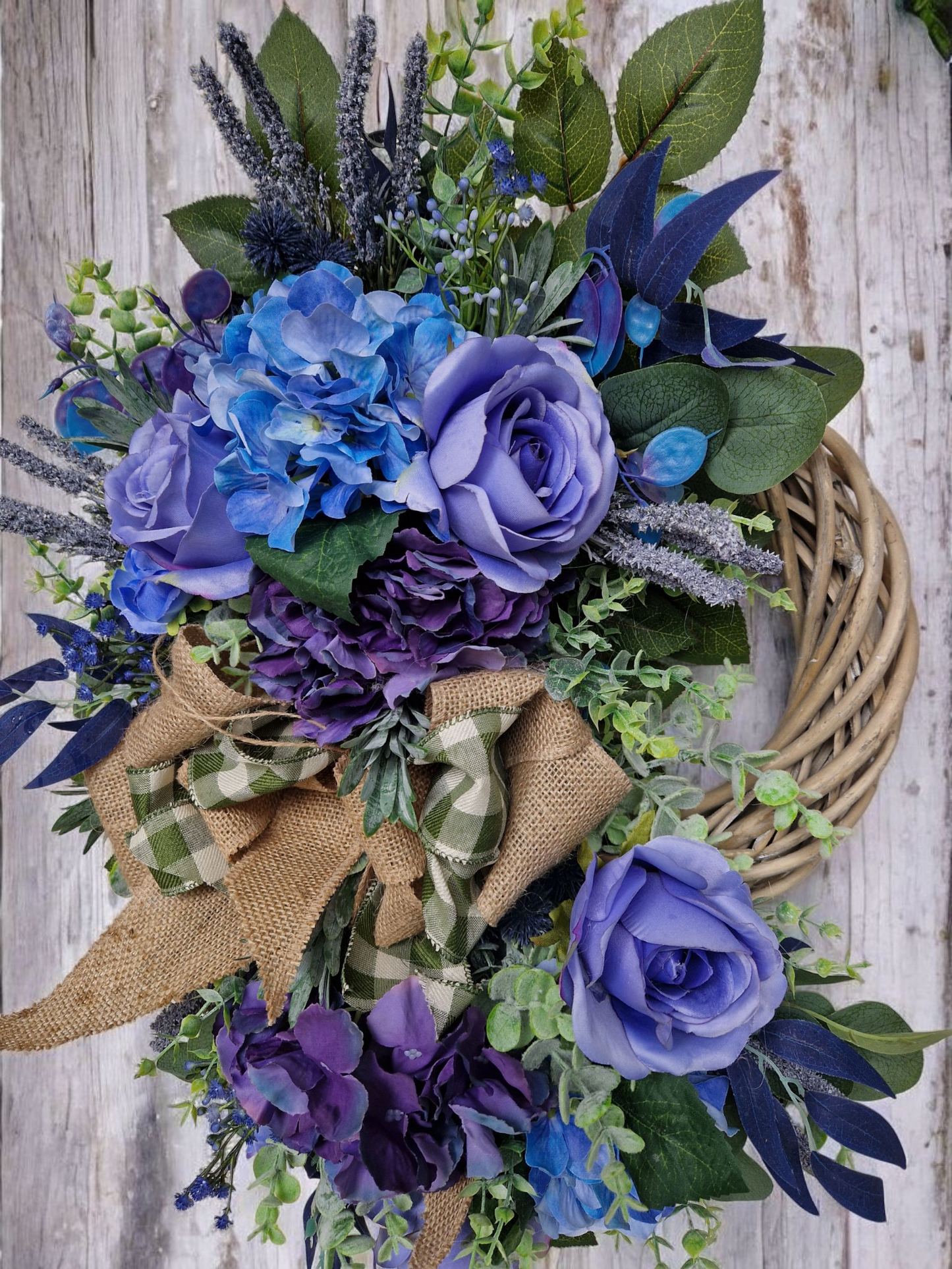 Flower door wreath