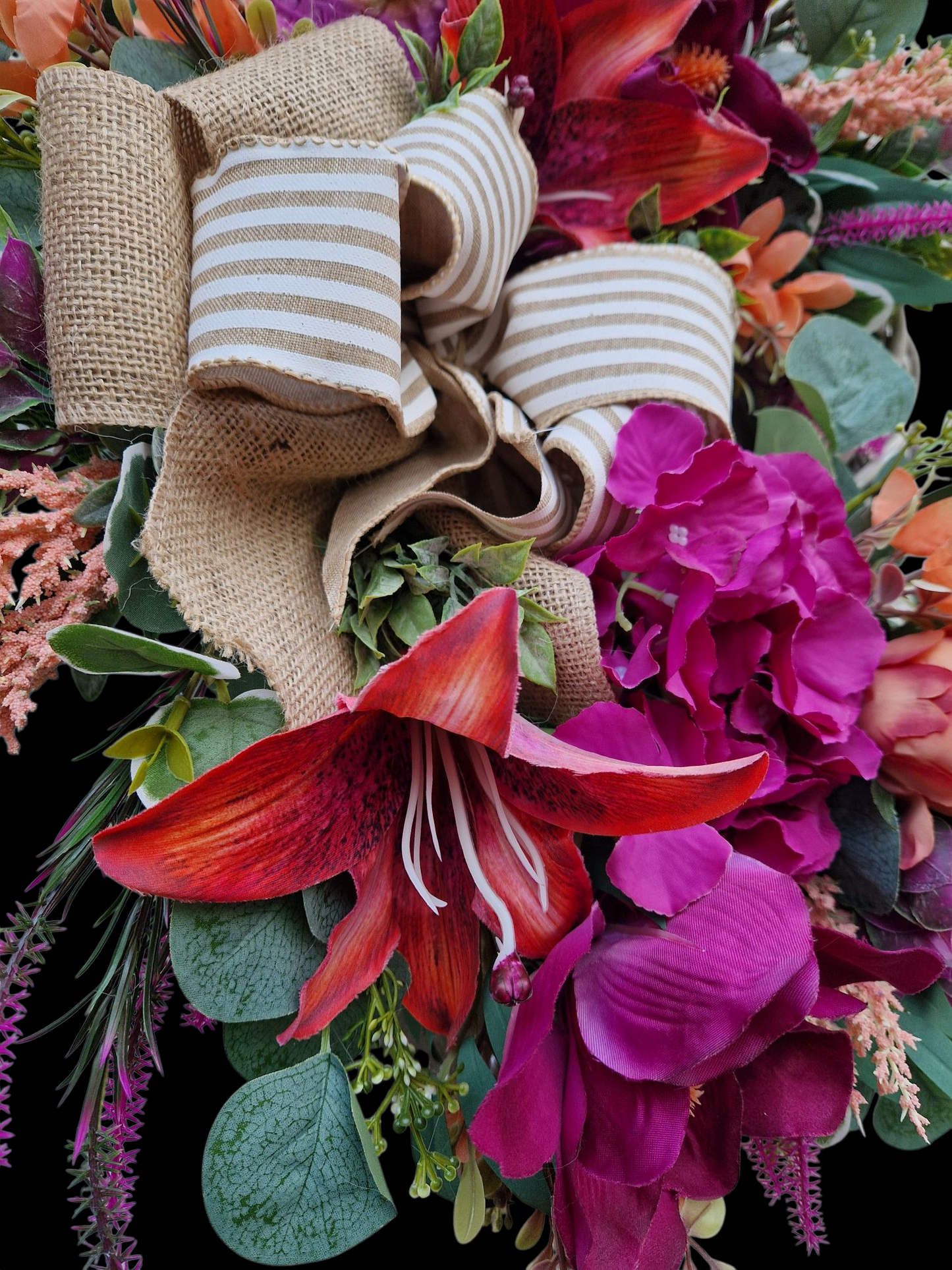 Flower door wreath