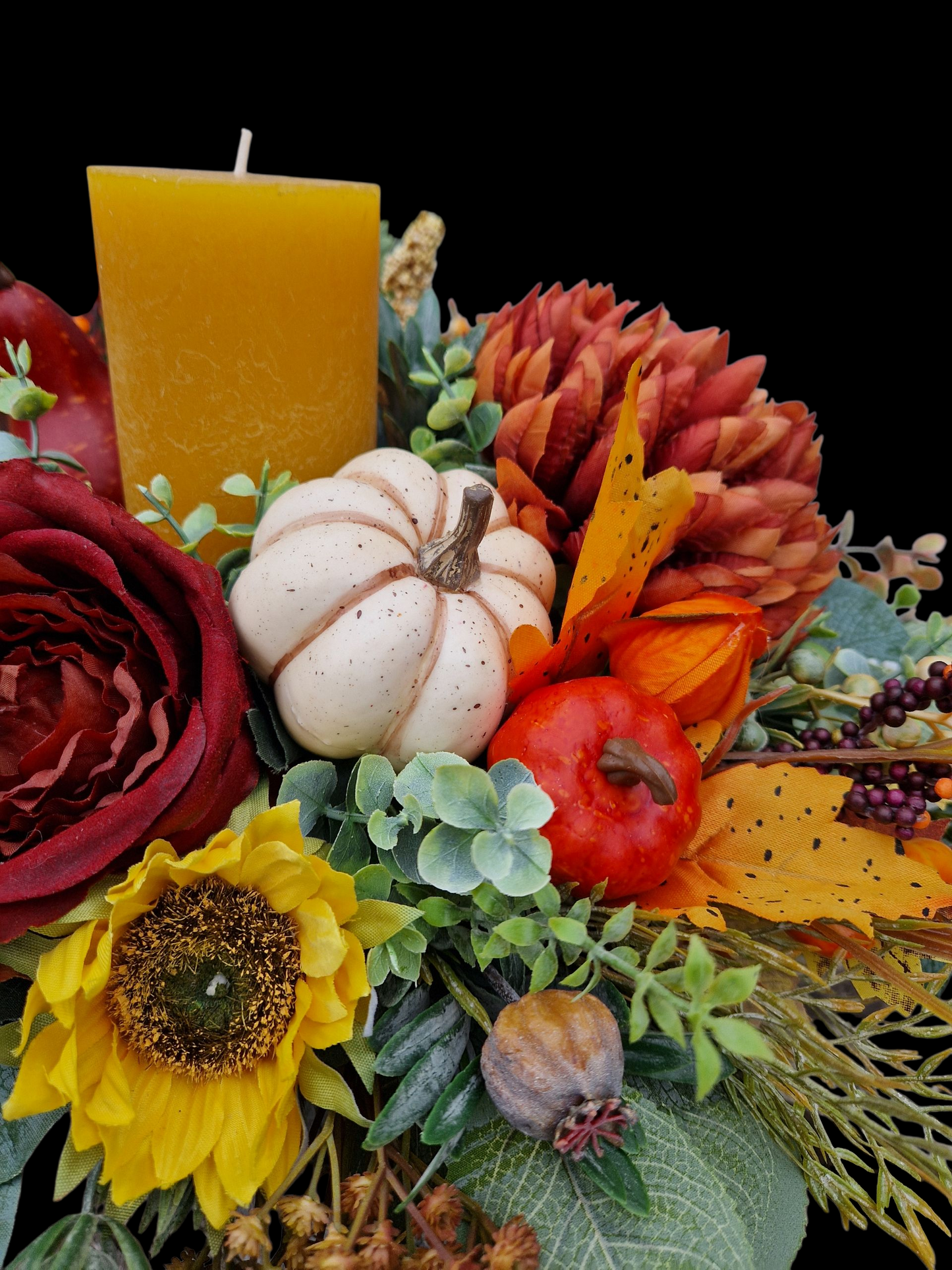 Atumn table centerpiece