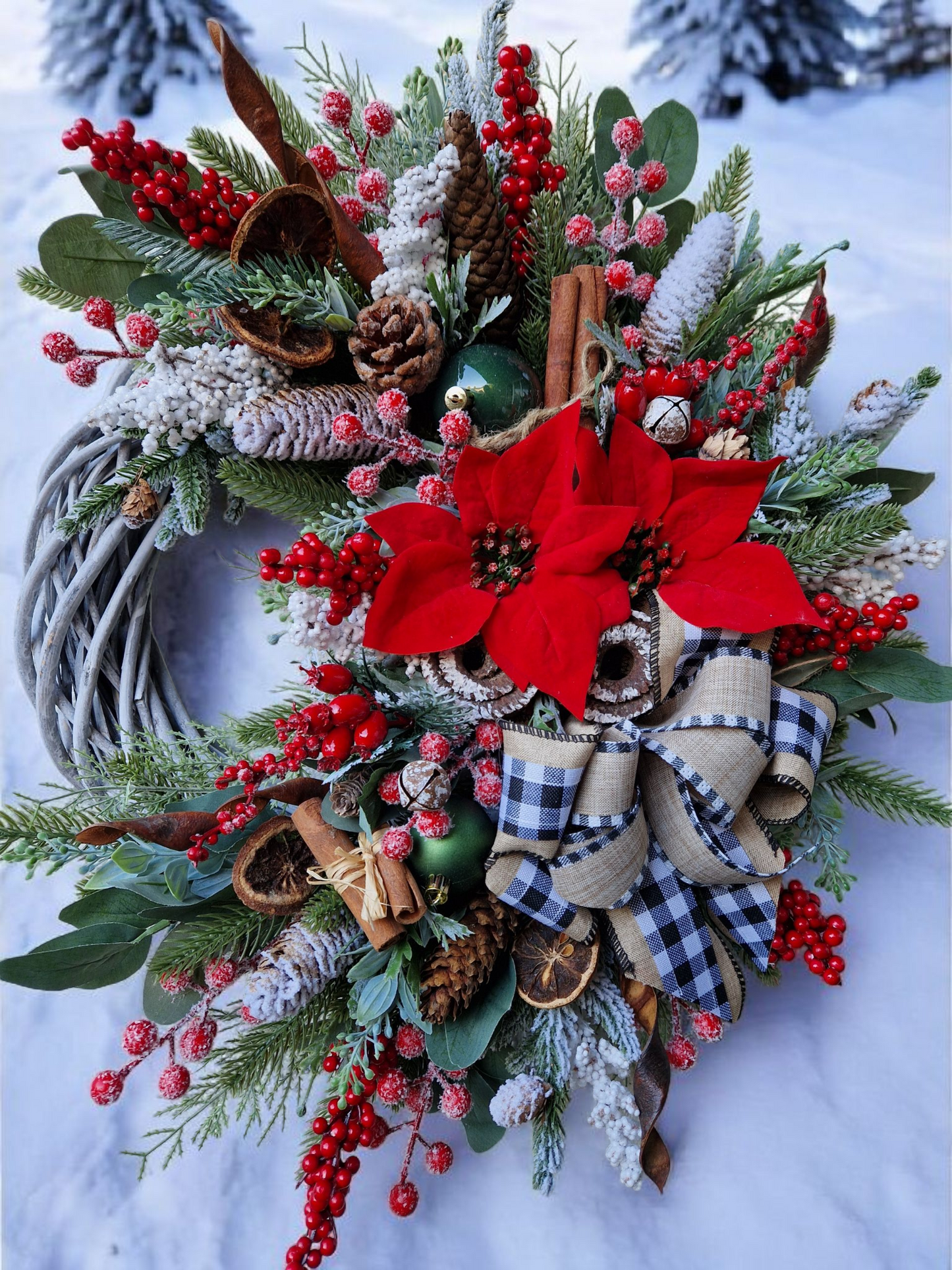Christmas door wreath