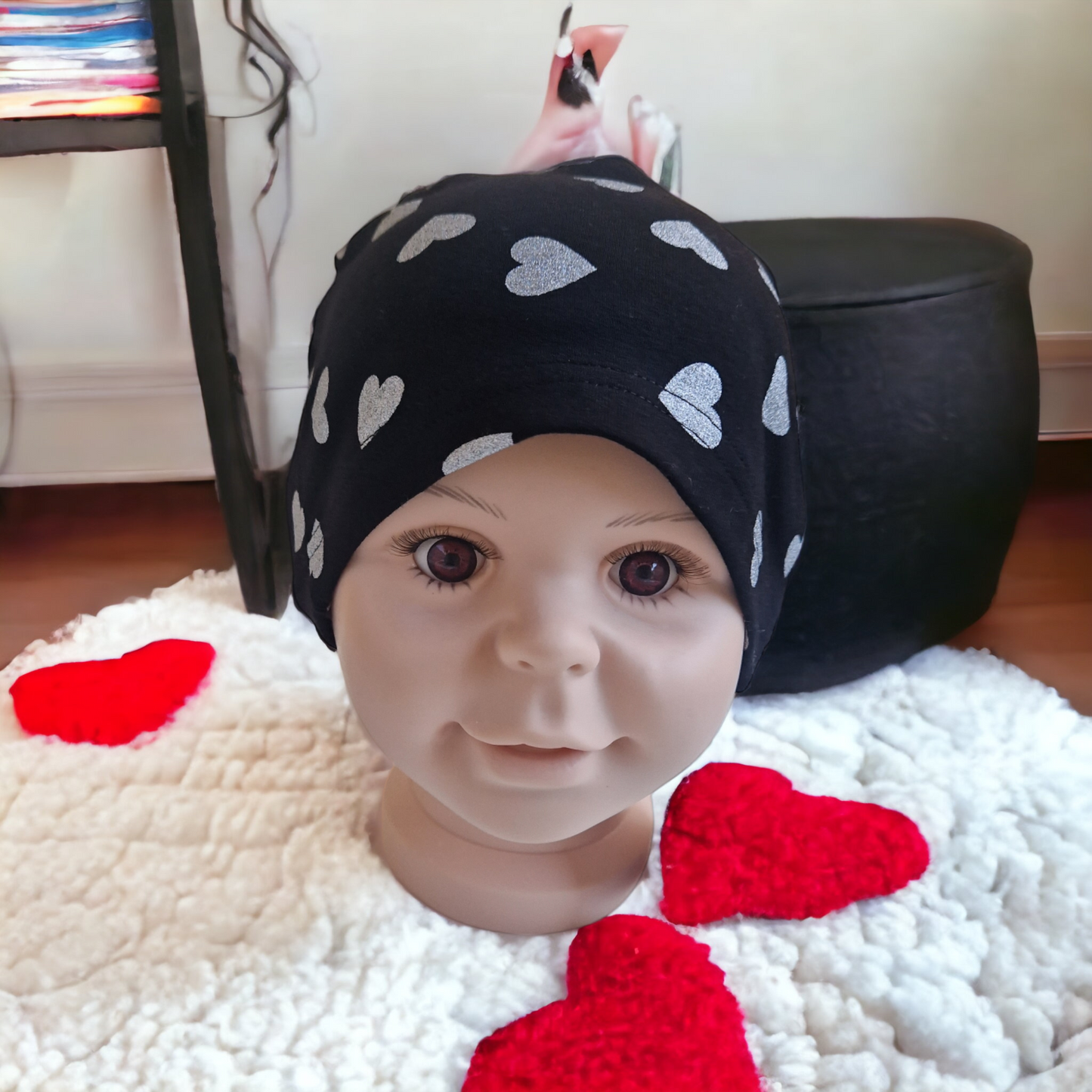 Children's patterned beanie hat