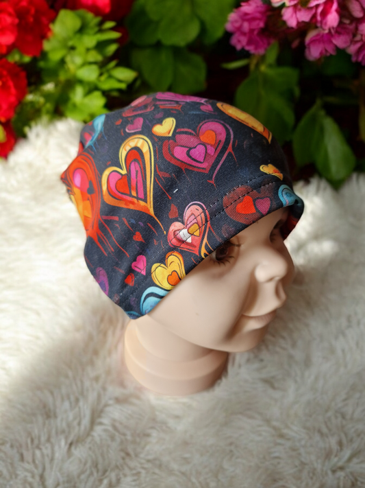 Children's patterned beanie hat