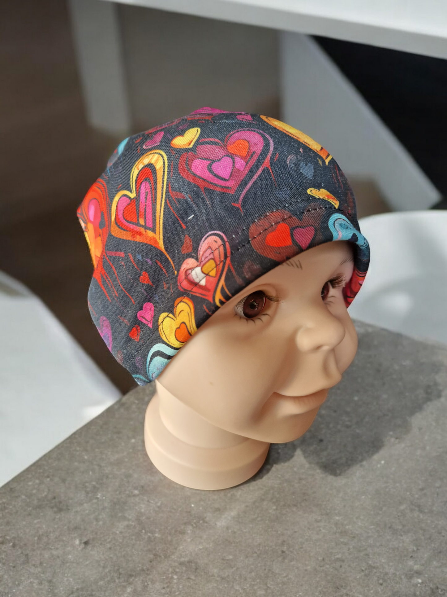 Children's patterned beanie hat