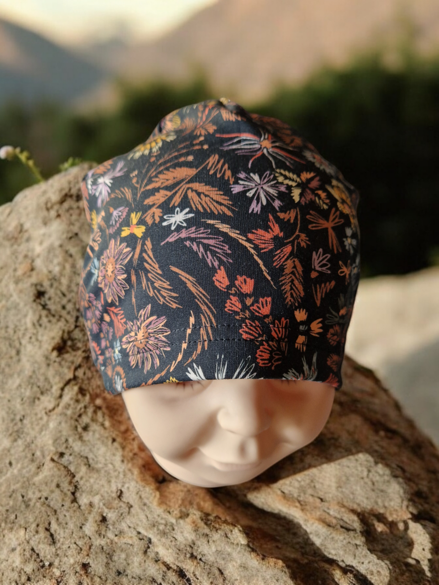 Children's patterned beanie hat