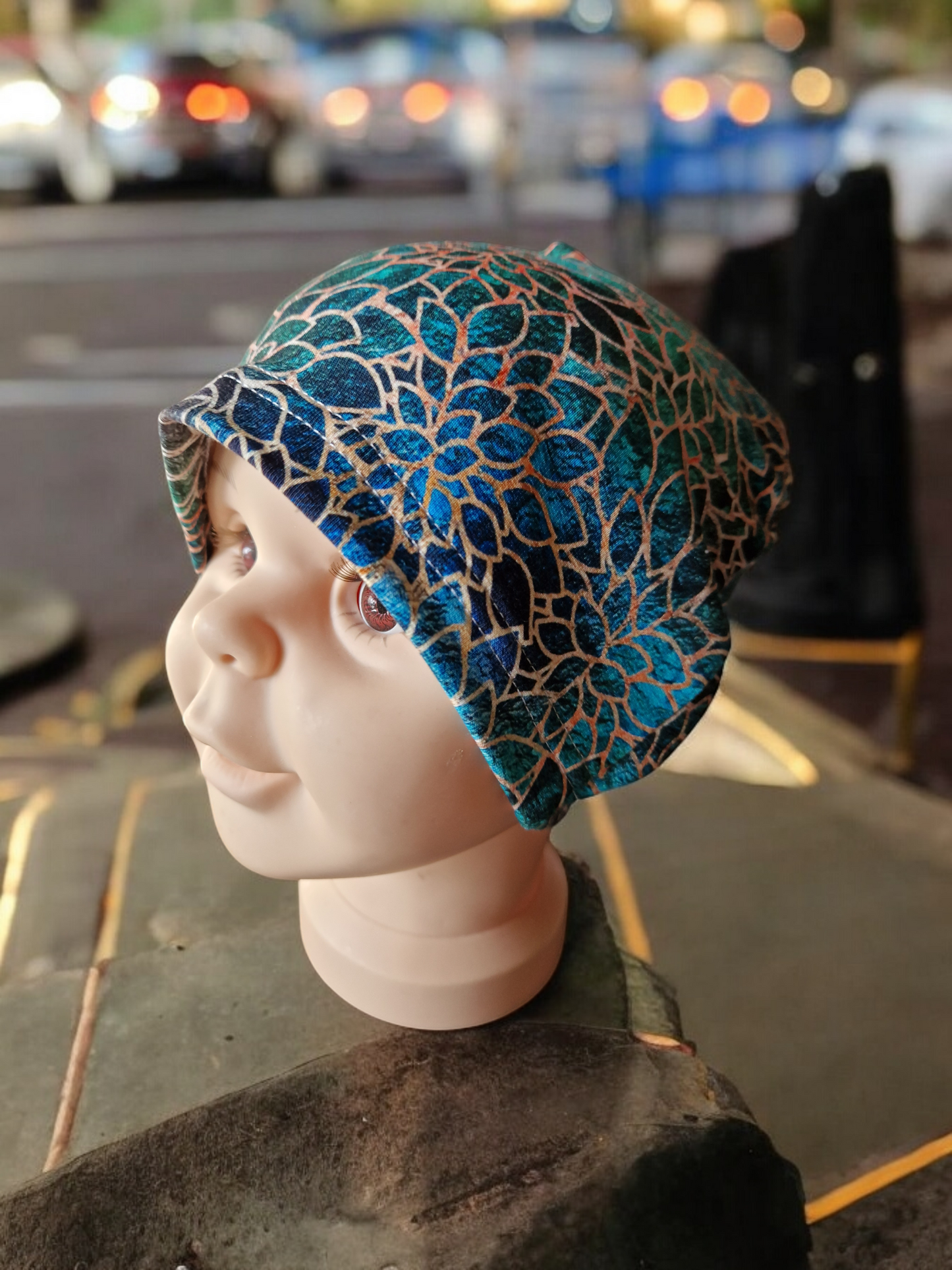 Children's patterned beanie hat