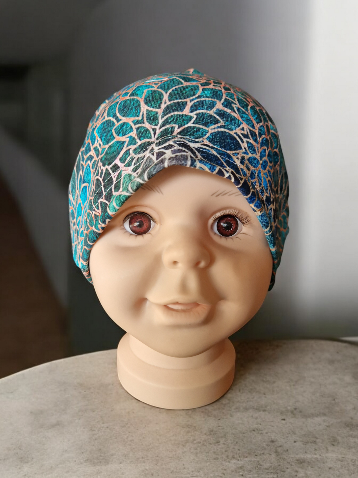 Children's patterned beanie hat