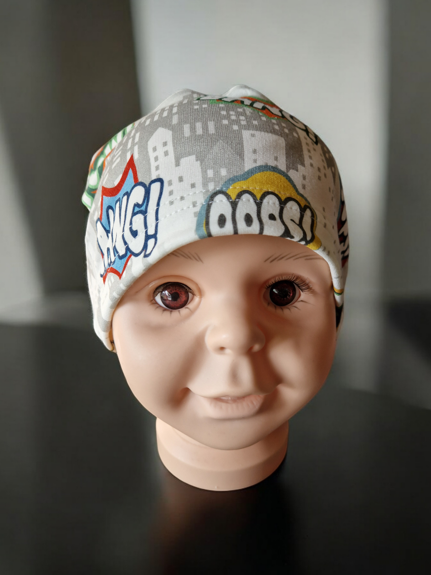 Children's patterned beanie hat