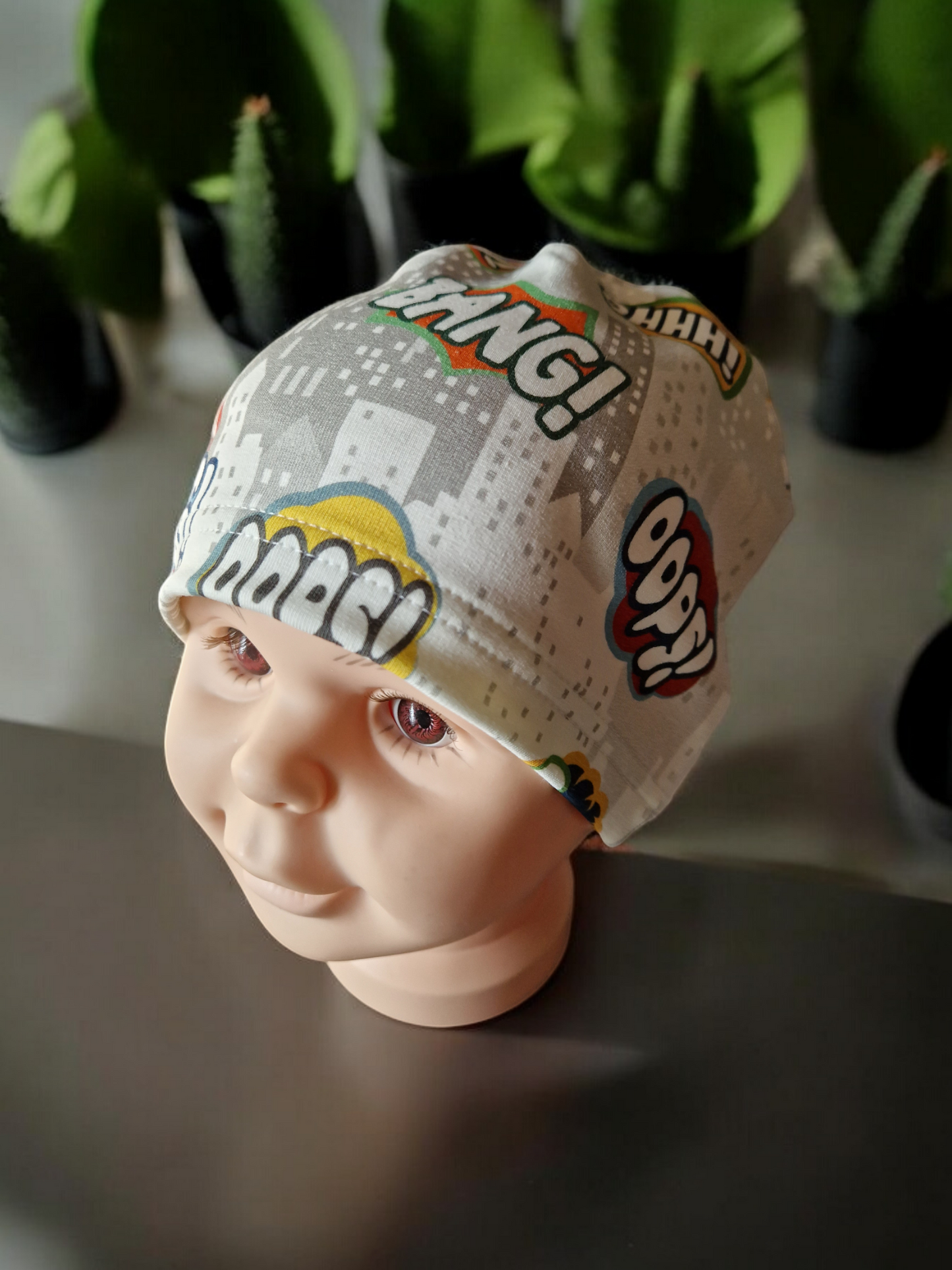 Children's patterned beanie hat