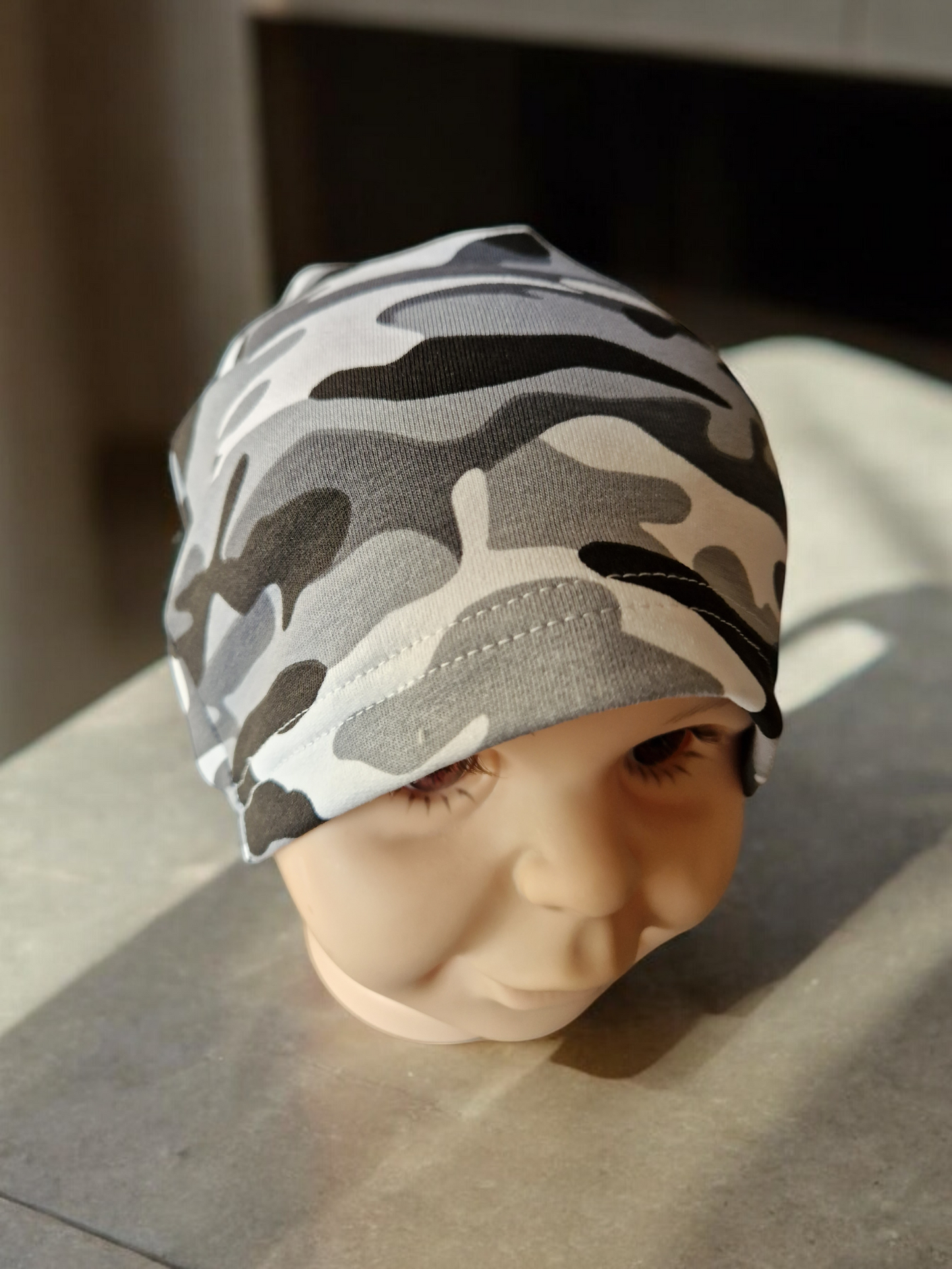 Children's patterned beanie hat