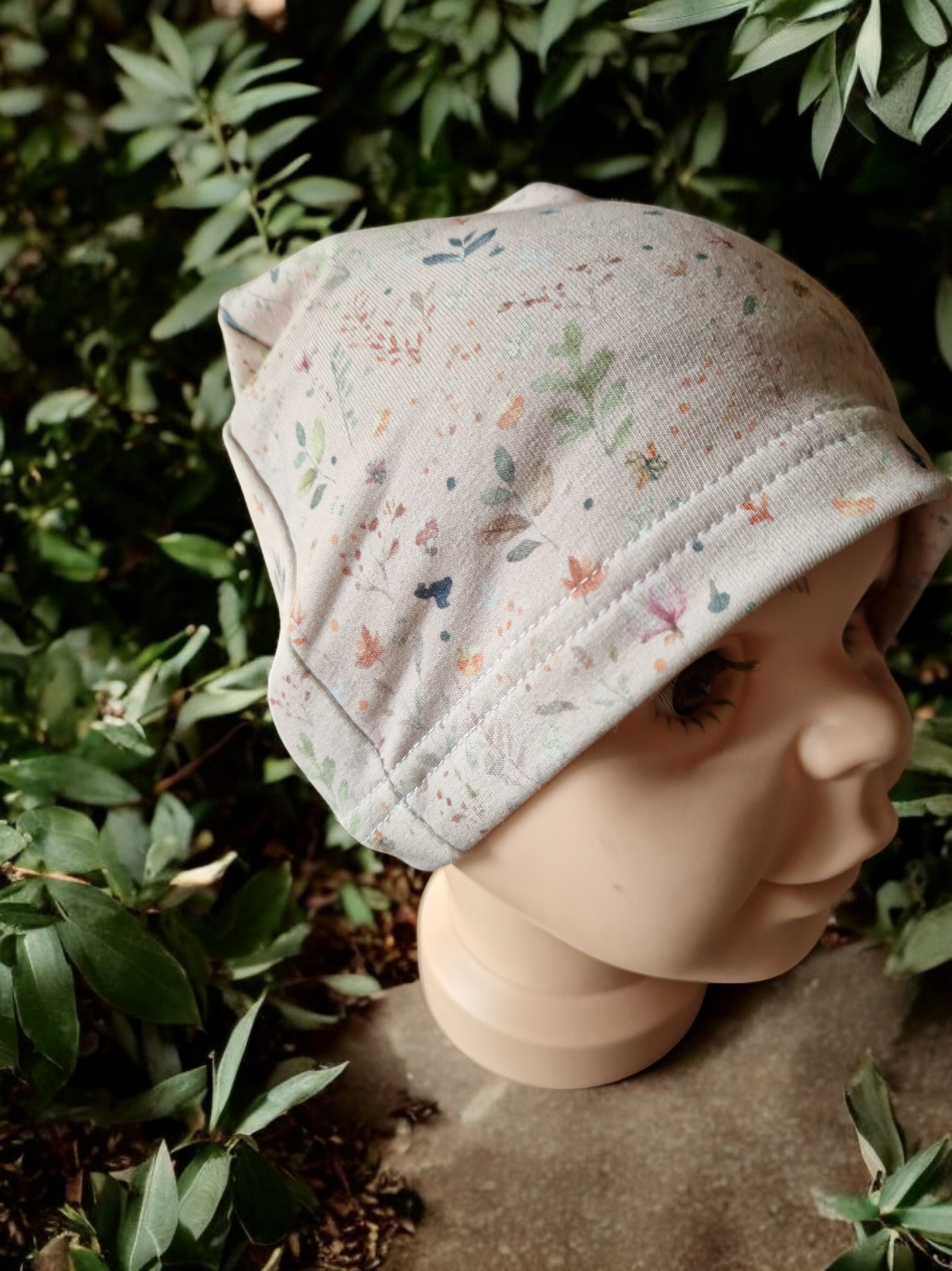 Children's patterned beanie hat