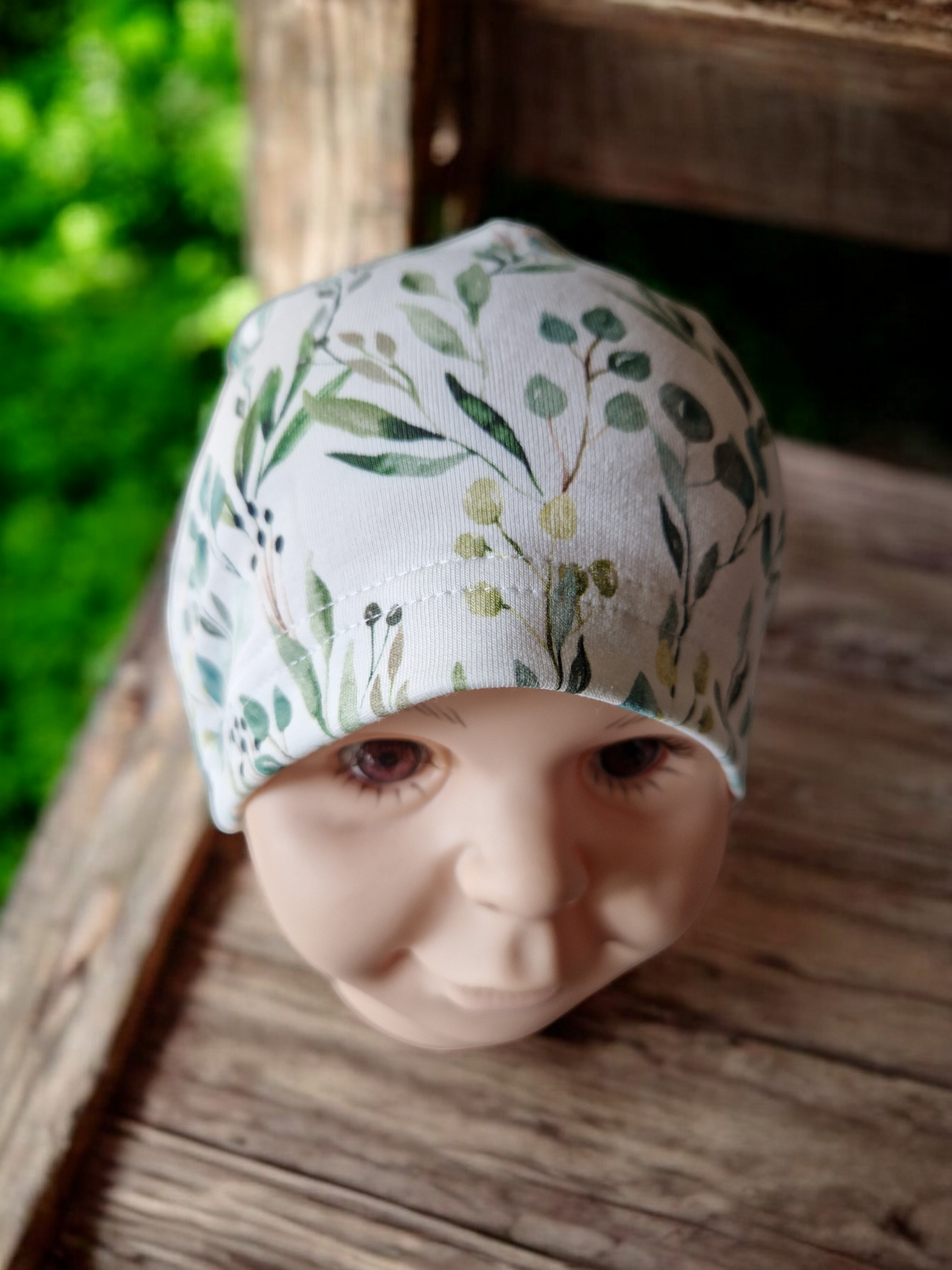 Children's patterned beanie hat